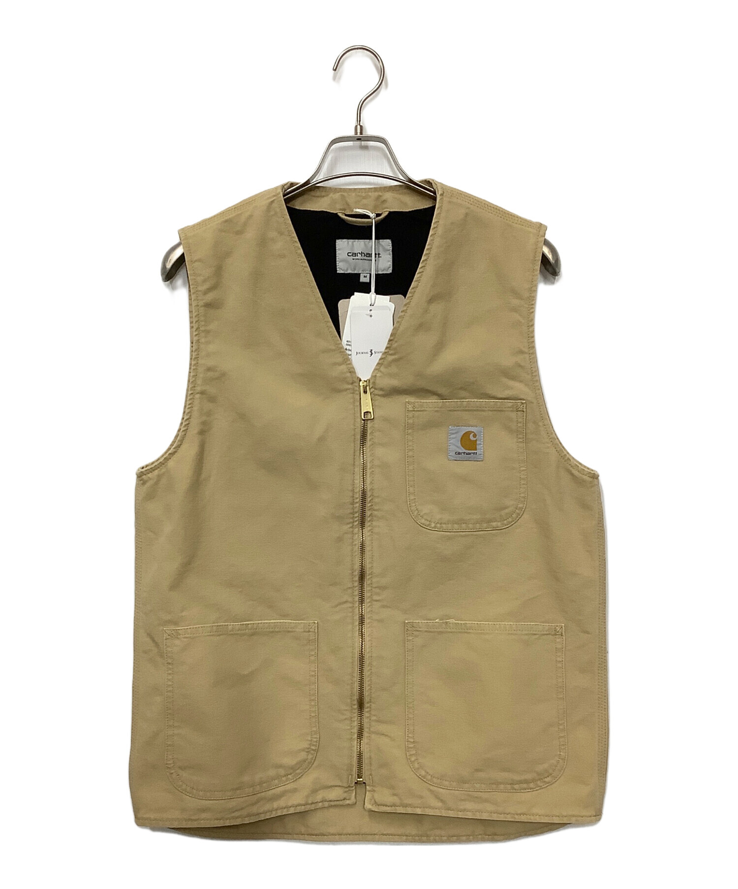 中古・古着通販】CarHartt (カーハート) ベスト ベージュ サイズ:M 未