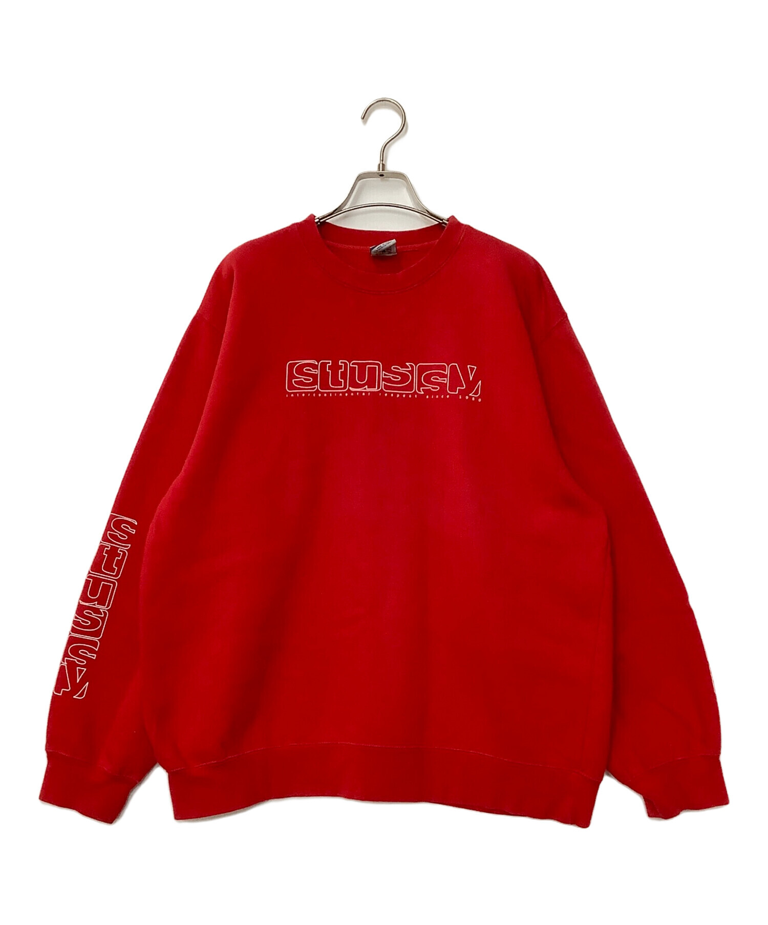 中古・古着通販】stussy (ステューシー) スウェット レッド サイズ:M