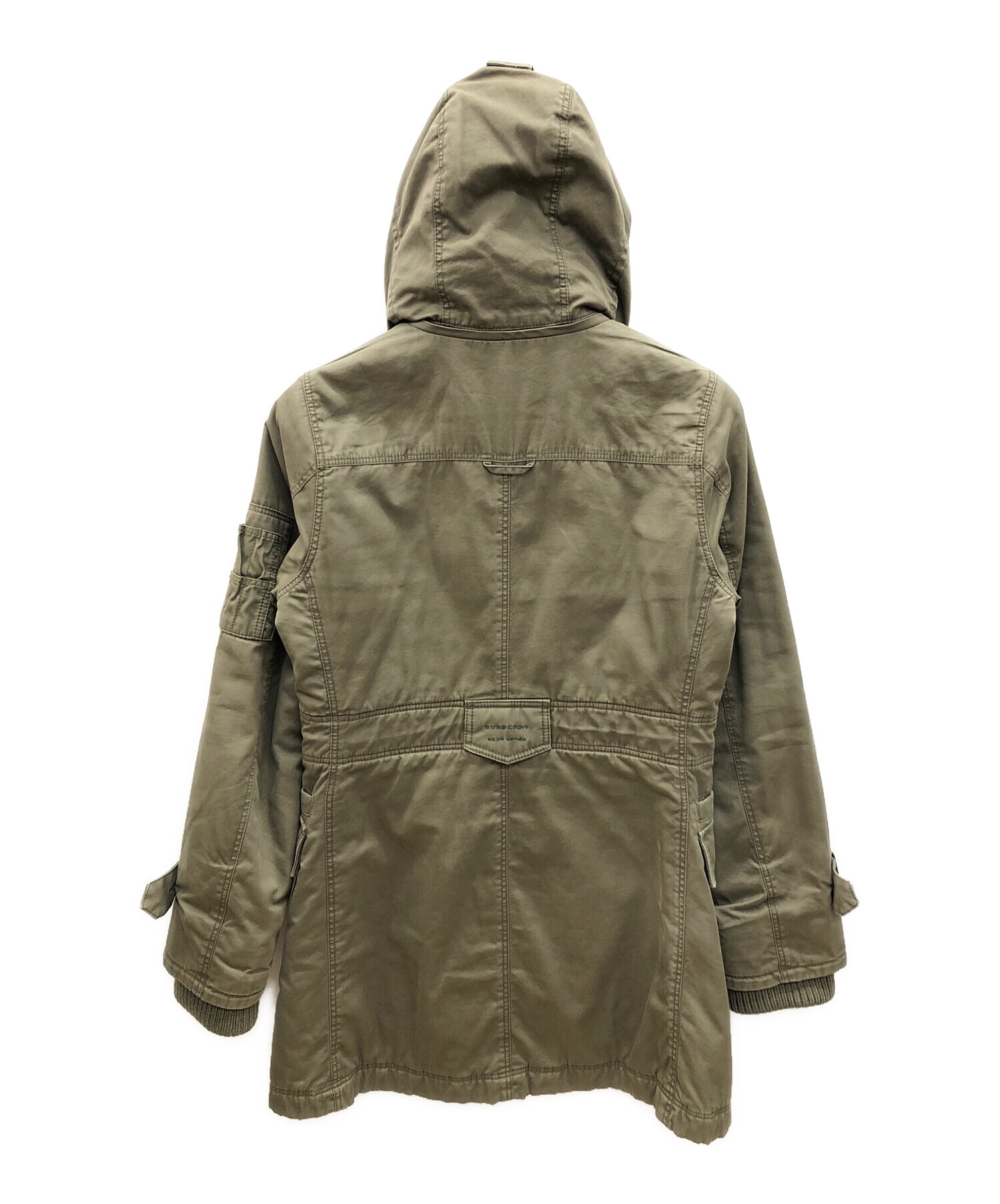 Burberry blue label 38 モッズコート フード付き BURBERRY BLUE LABEL