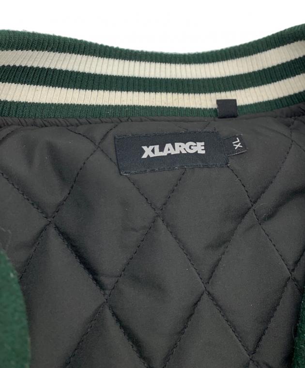 中古・古着通販】X-LARGE (エクストララージ) スタジャン グリーン