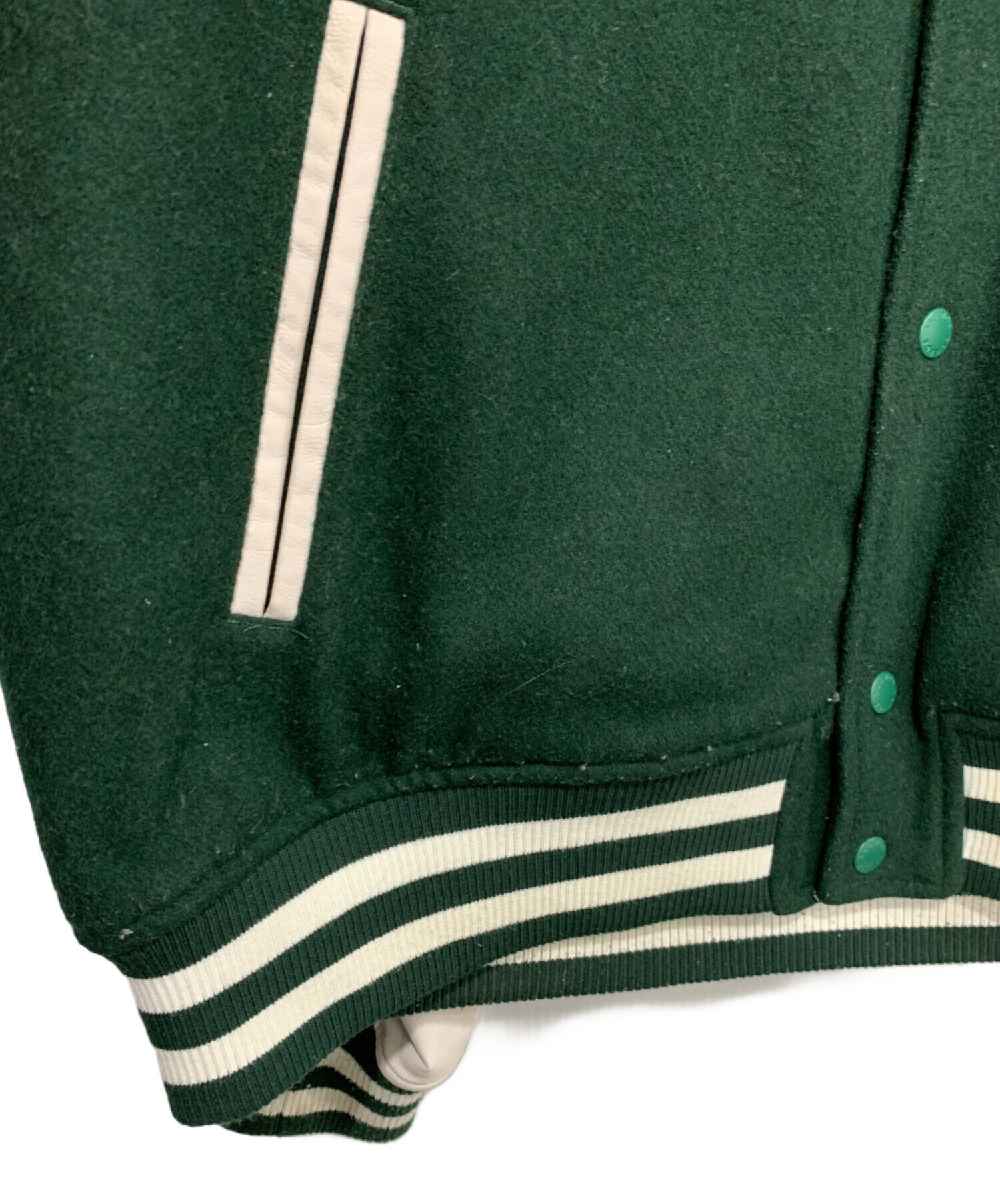 中古・古着通販】X-LARGE (エクストララージ) スタジャン グリーン