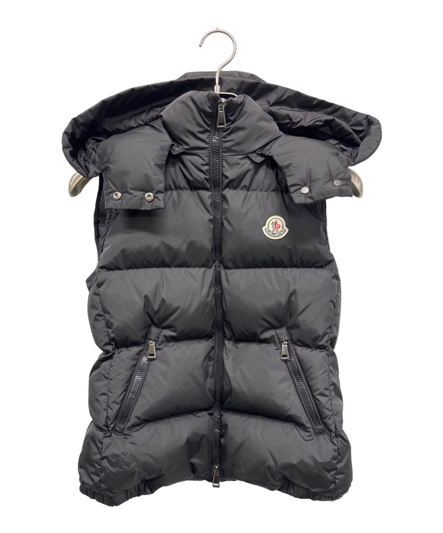 中古・古着通販】MONCLER (モンクレール) ダウンベスト ブラック