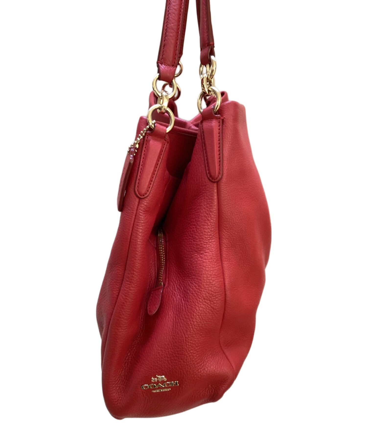 中古・古着通販】COACH (コーチ) ショルダーバッグ レッド｜ブランド