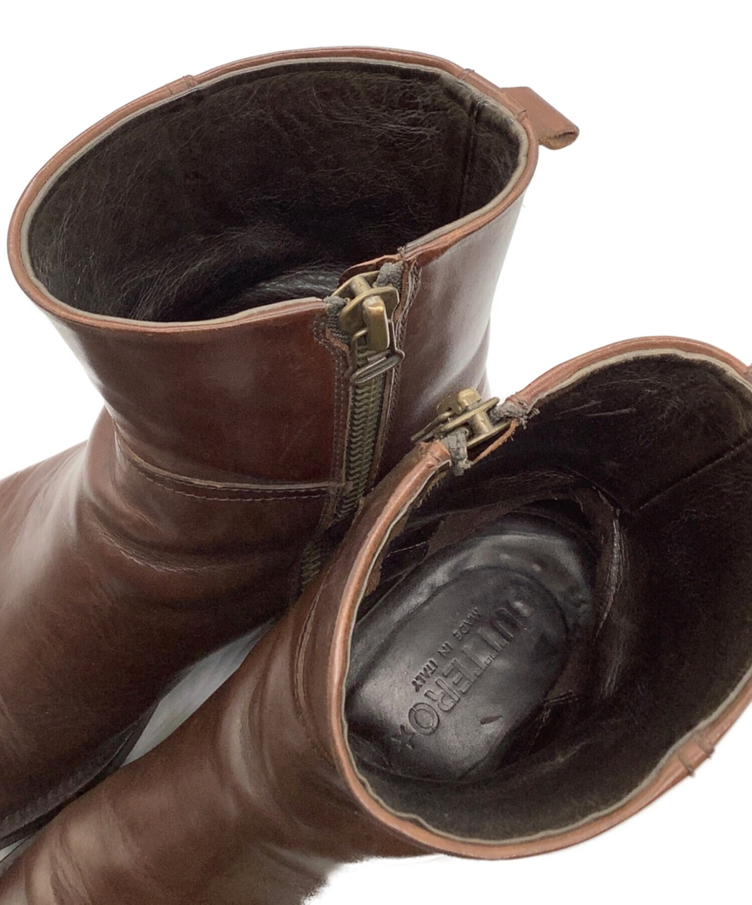 中古・古着通販】BUTTERO (ブッテロ) サイドジップブーツ ブラウン