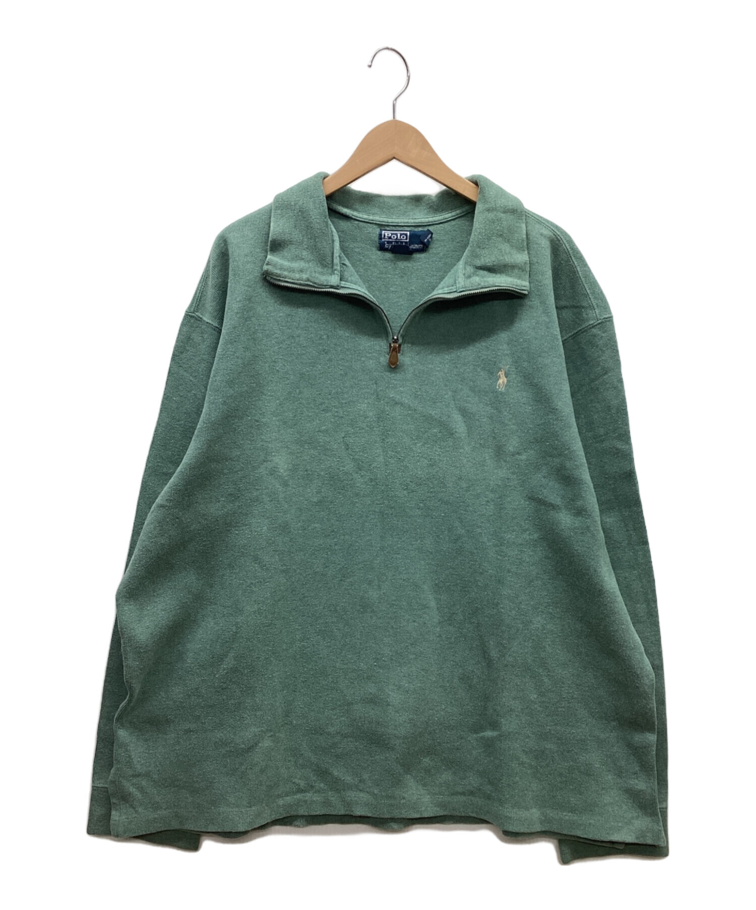 ポロ Polo Ralph Lauren ハーフジップ スウェット L バーガンディ