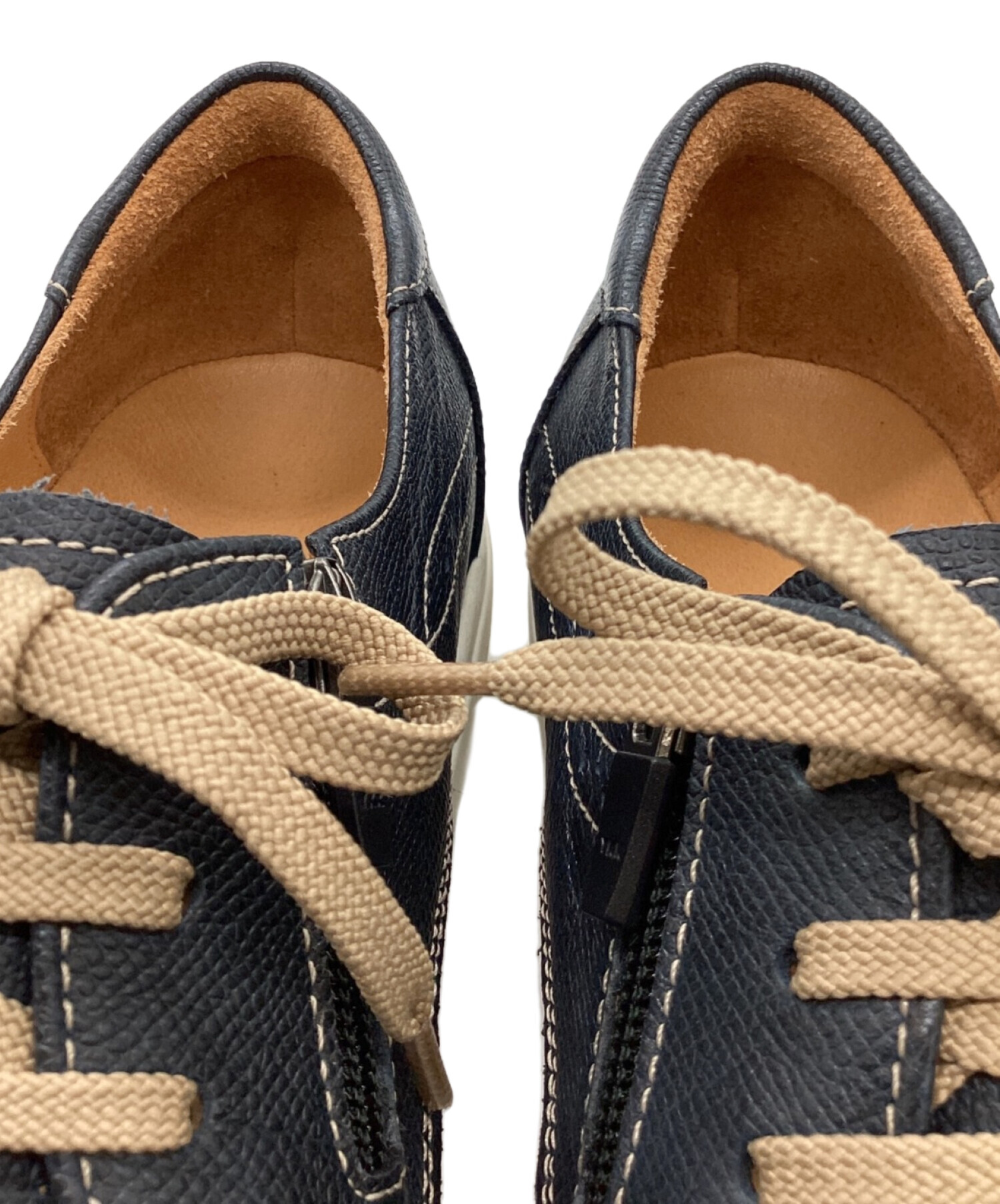 中古・古着通販】BENESU (ベネシュ) レザースニーカー ネイビー サイズ