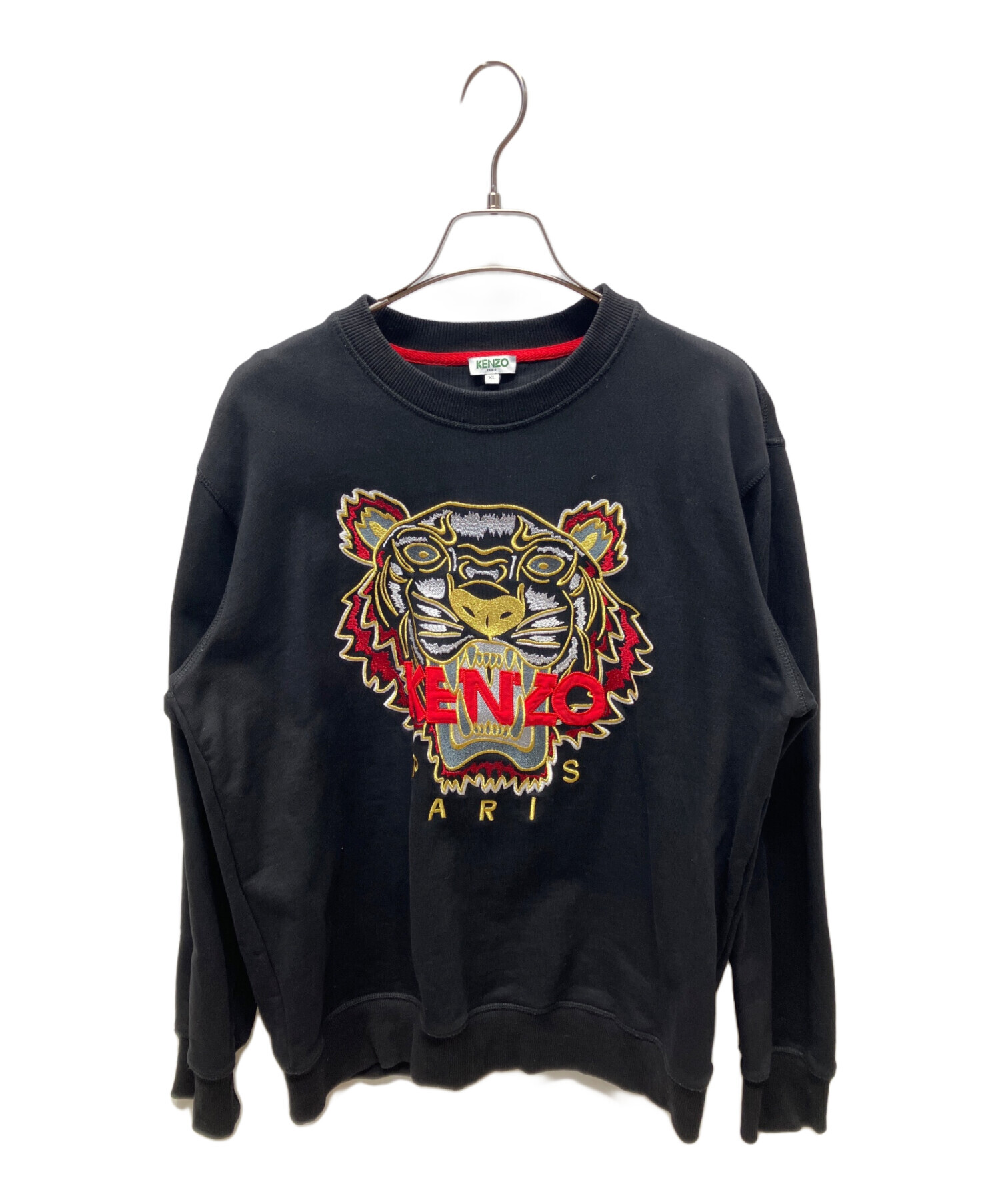 中古・古着通販】KENZO (ケンゾー) タイガー刺繍スウェット ブラック