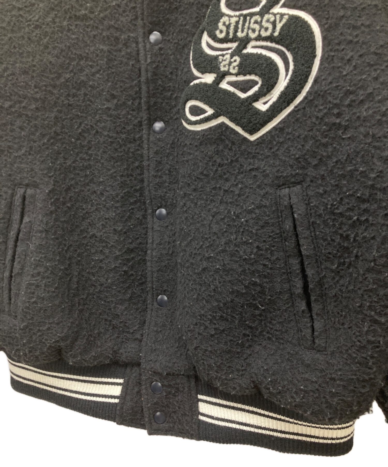 中古・古着通販】stussy (ステューシー) スタジャン ブラック サイズ:M