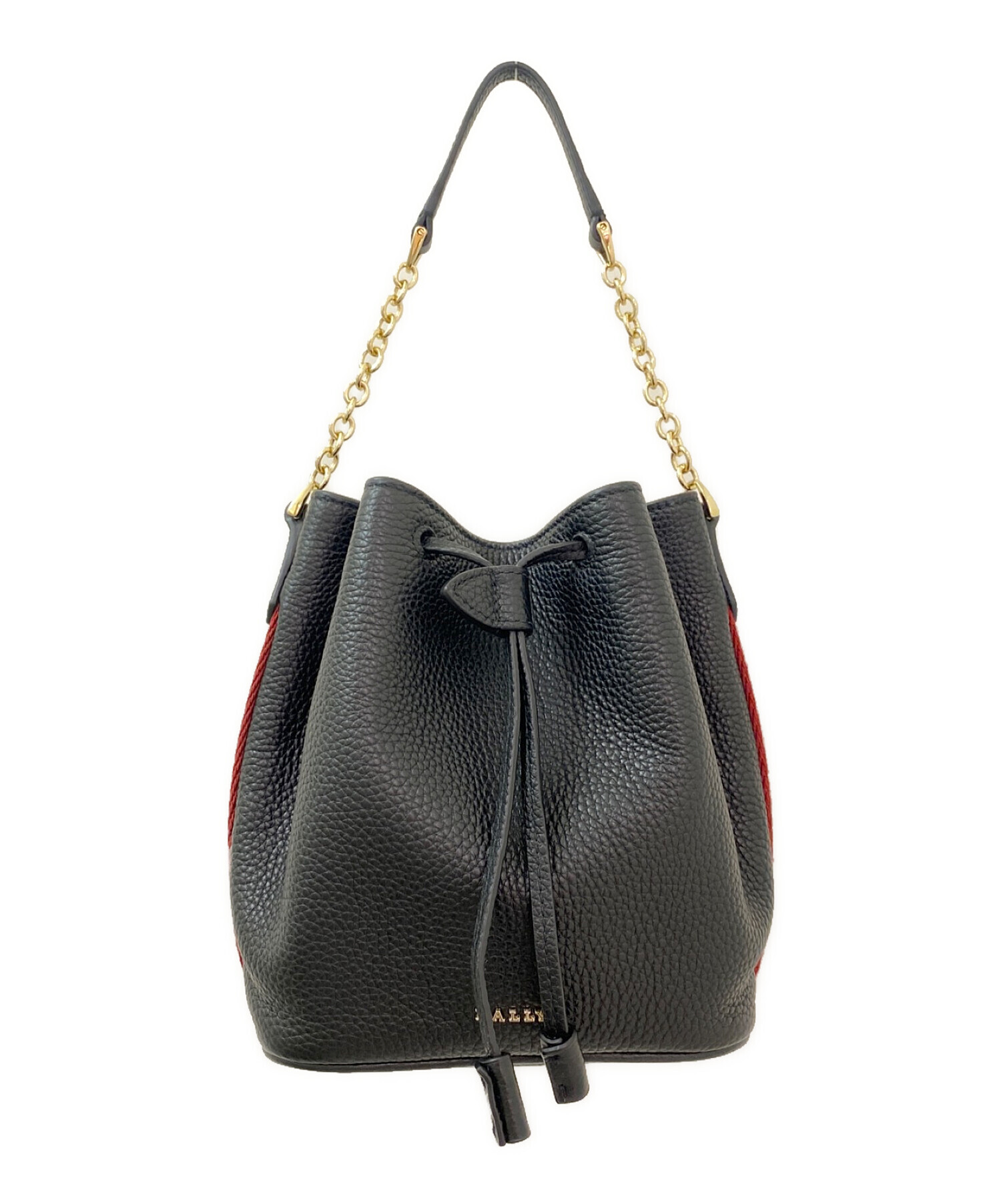 中古・古着通販】BALLY (バリー) サイドライン巾着レザーショルダー