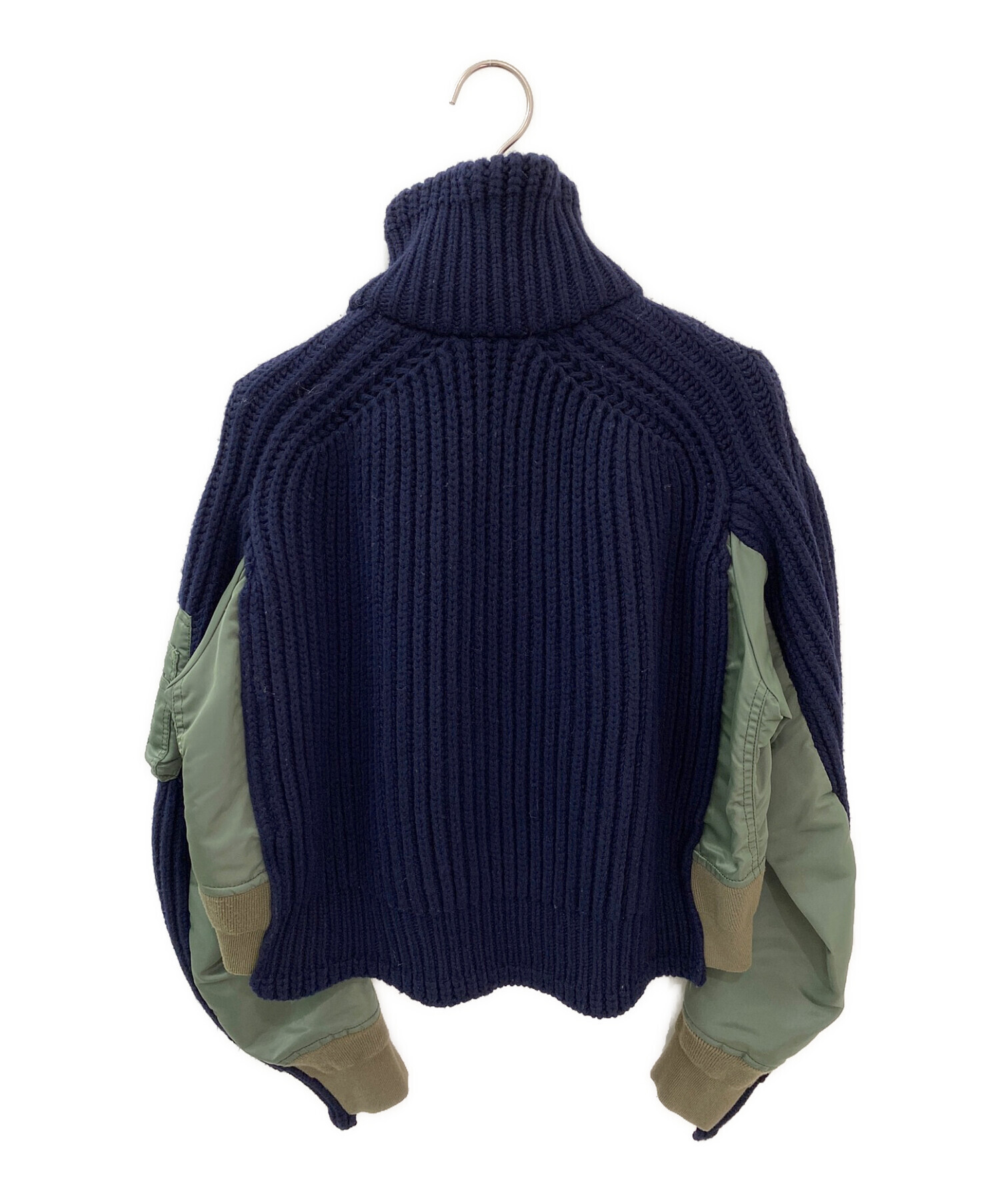 中古・古着通販】sacai (サカイ) ニットドッキングMA-1ジャケット