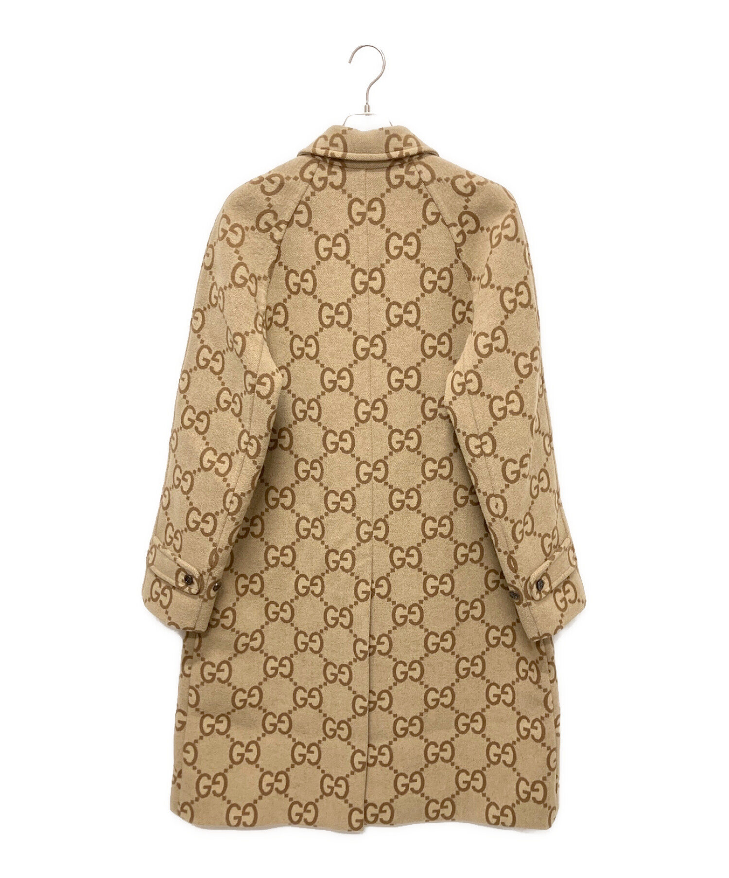 中古・古着通販】GUCCI (グッチ) Jumbo GG Canvas Wool Car Coat