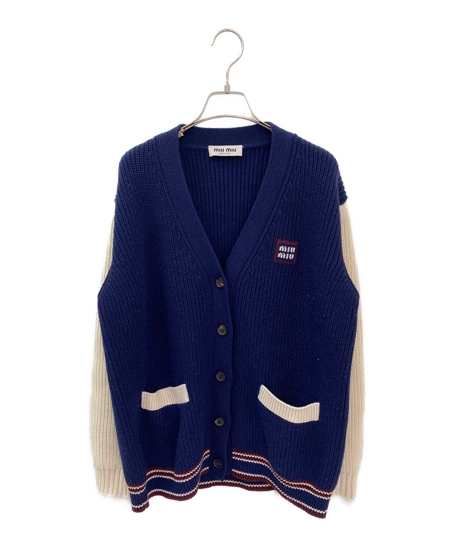 ミュウミュウ カーディガン 36 MIU MIU ミュウミュウ カシミア