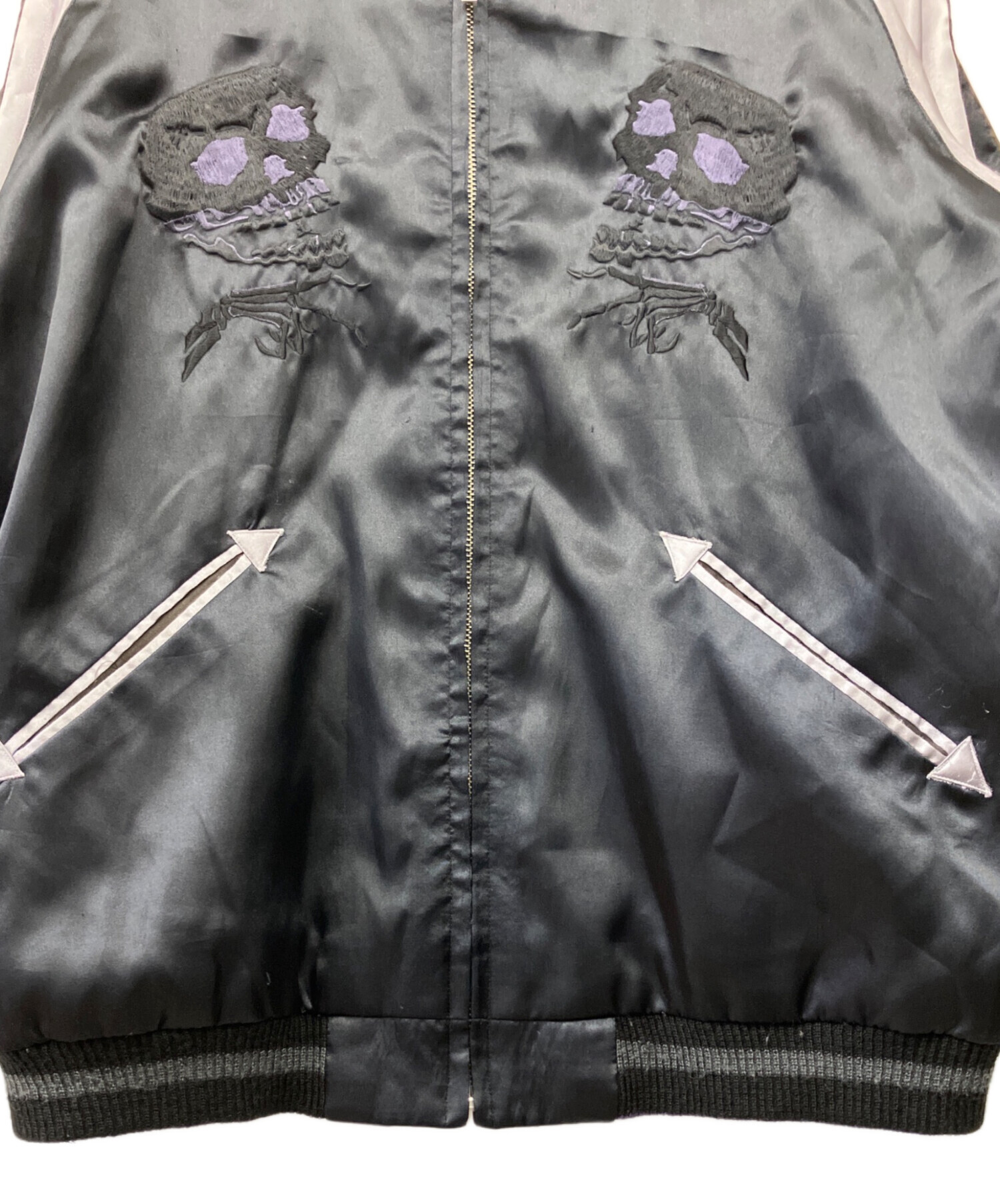 中古・古着通販】BEAMS (ビームス) リバーシブルスカジャン ブラック