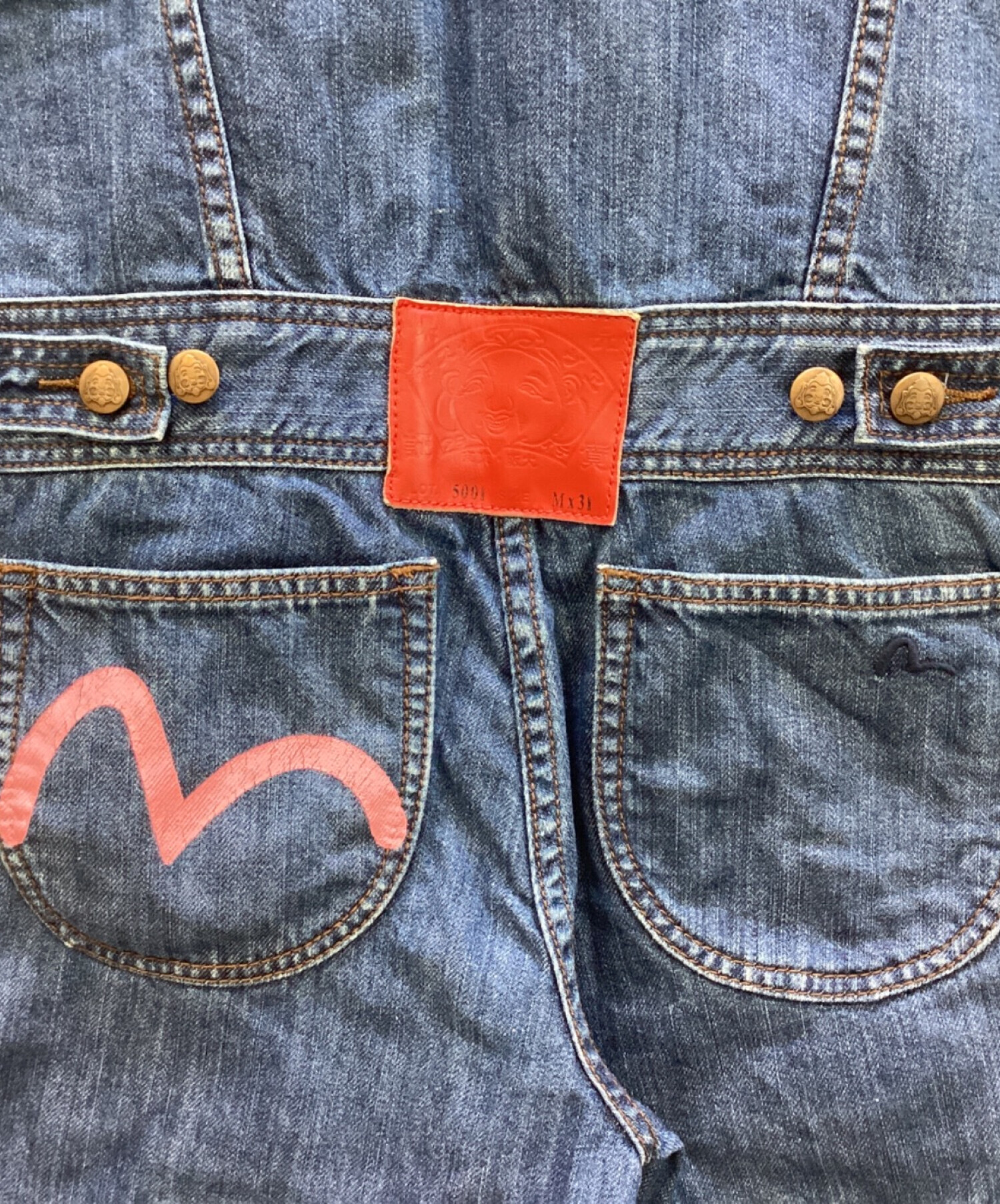 中古・古着通販】EVISU (エヴィス) デニムつなぎ インディゴ サイズ:M