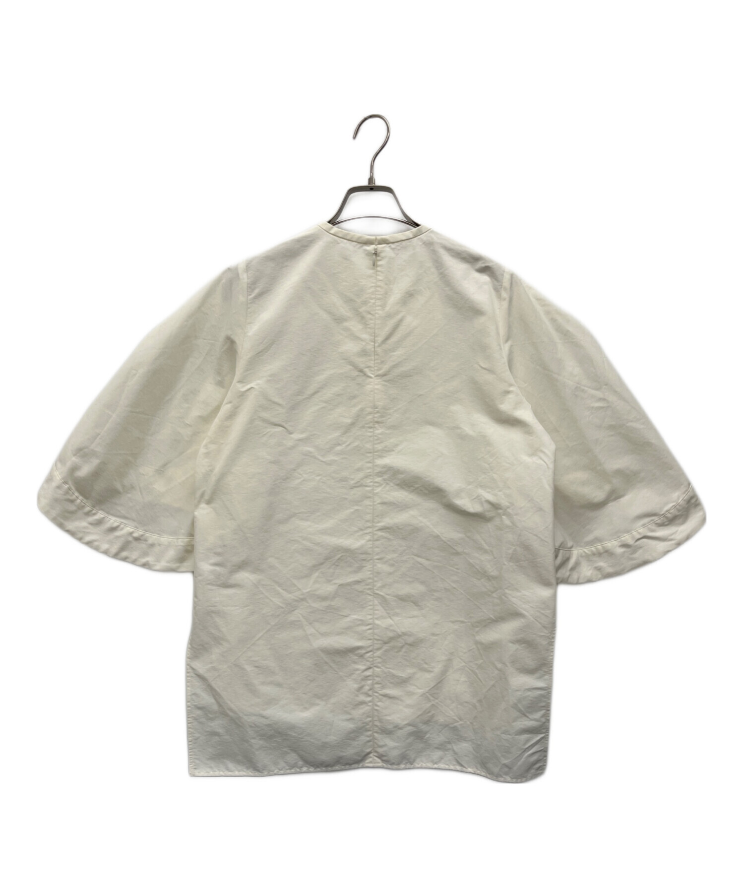 中古・古着通販】LOHEN (ローヘン) 半袖ブラウス ホワイト サイズ:Free