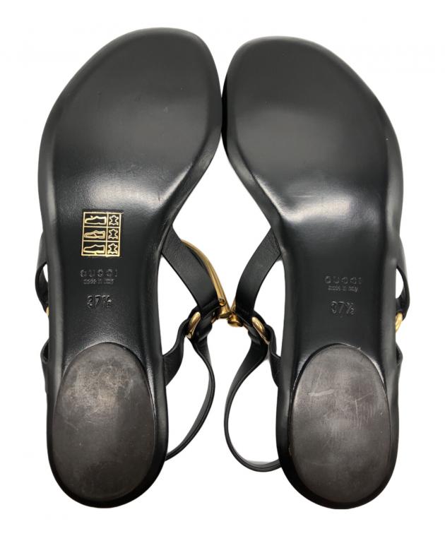 中古・古着通販】GUCCI (グッチ) ホースビットトングサンダル ブラック