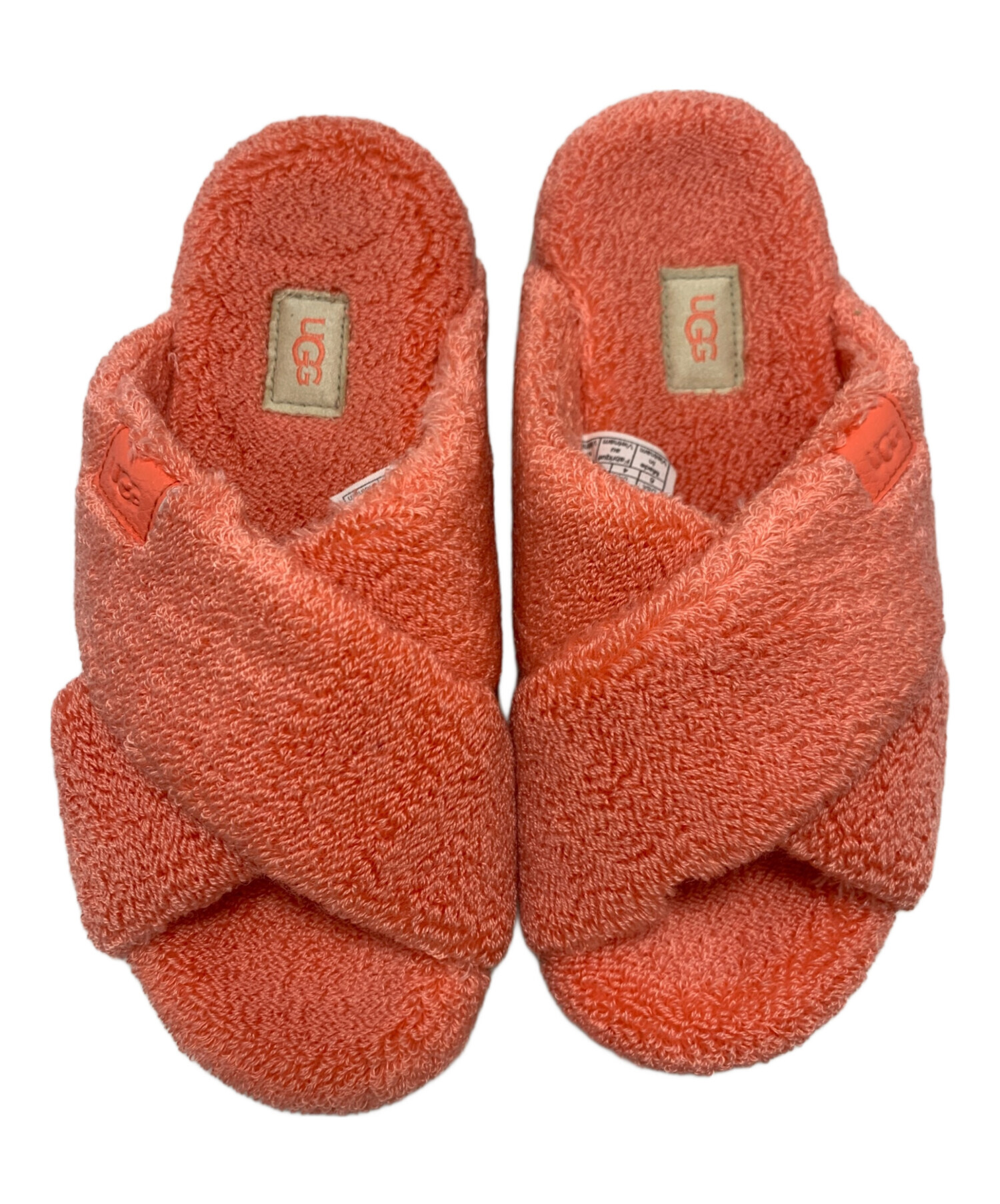 中古・古着通販】UGG (アグ) ファーサンダル ピンク サイズ:23