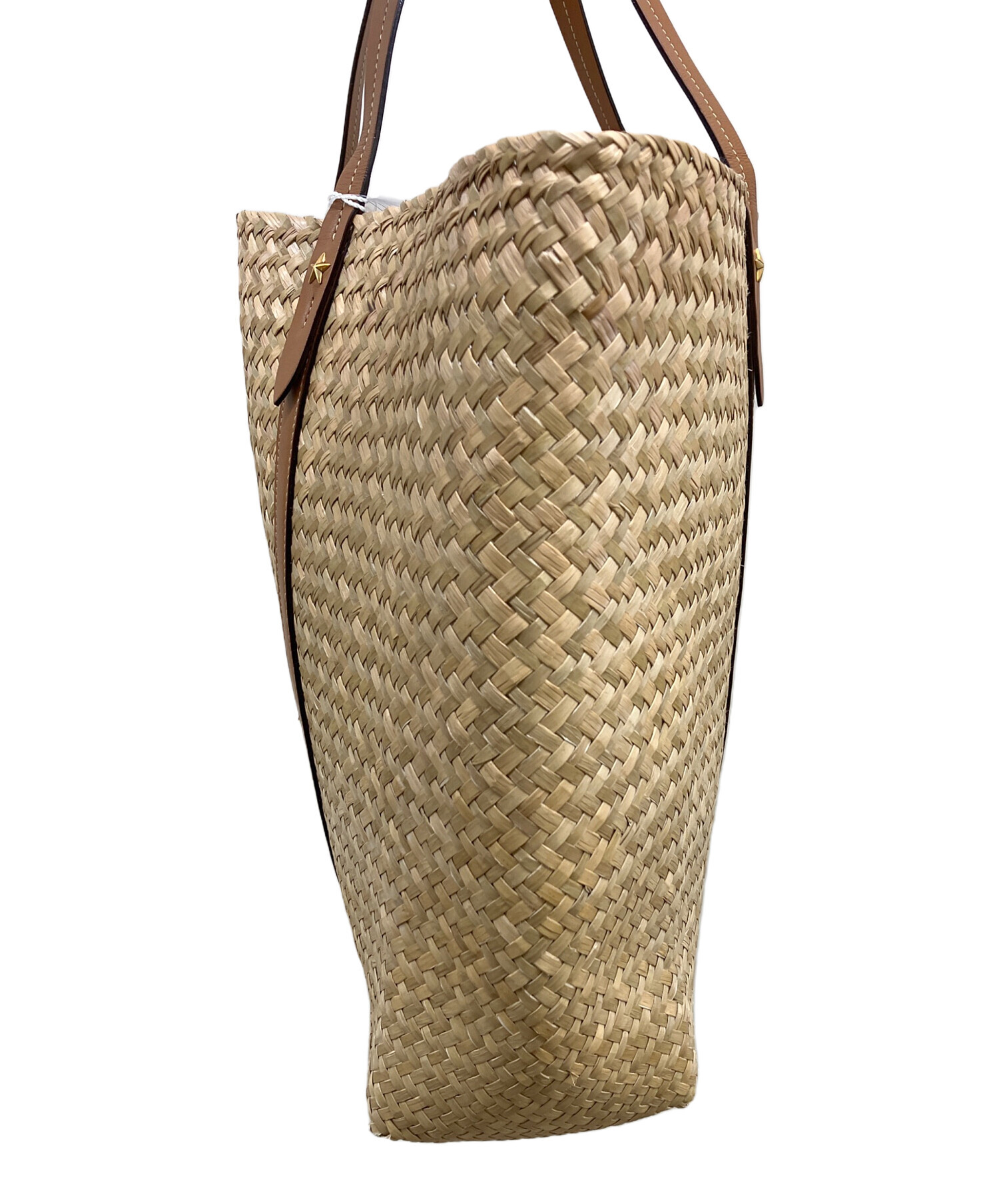 中古・古着通販】JIMMY CHOO (ジミーチュウ) RAFFIA TOTE かごバッグ