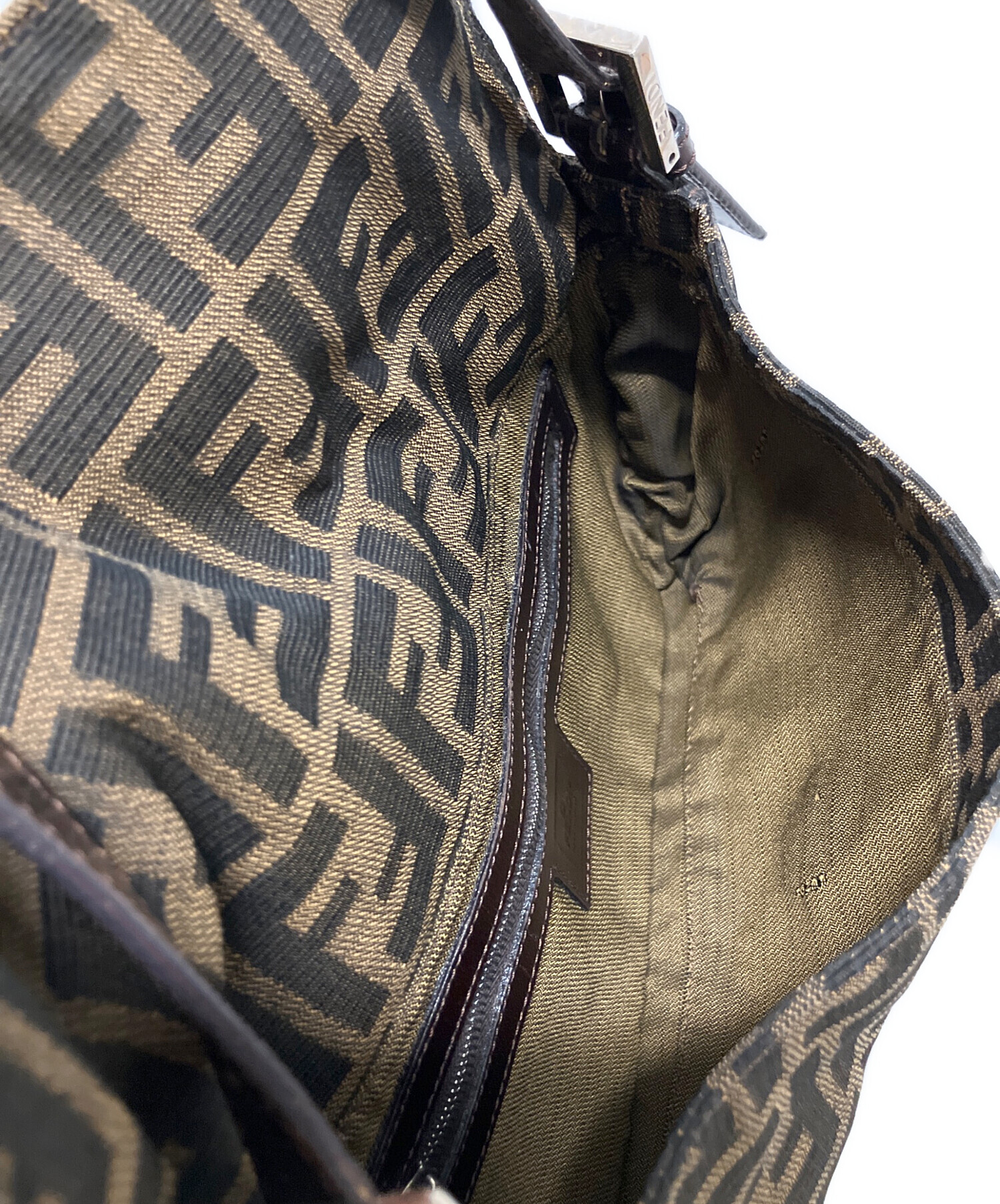 中古・古着通販】FENDI (フェンディ) ズッカ マンマバケット ブラウン
