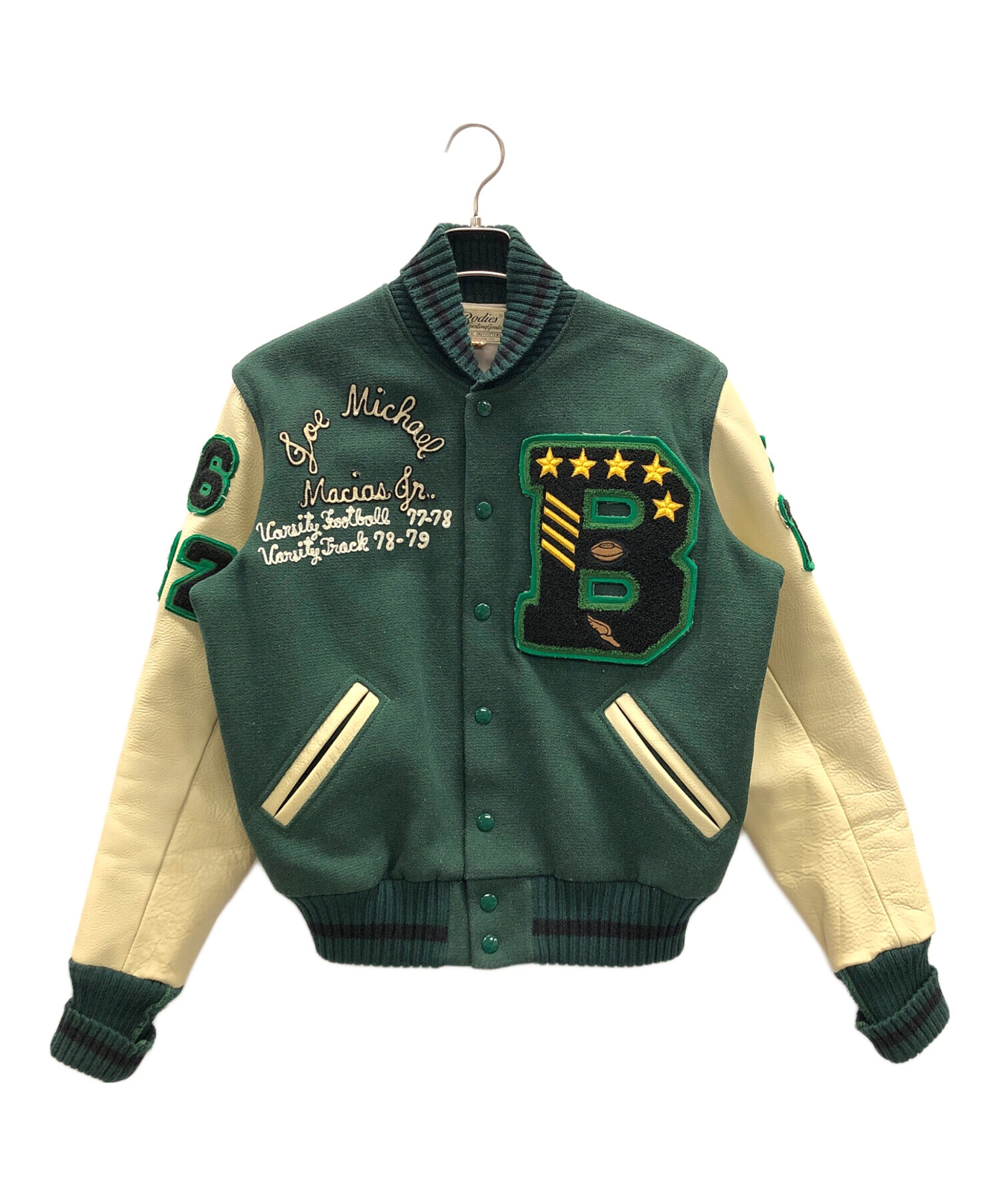 中古・古着通販】WAREHOUSE (ウエアハウス) スタジャン グリーン