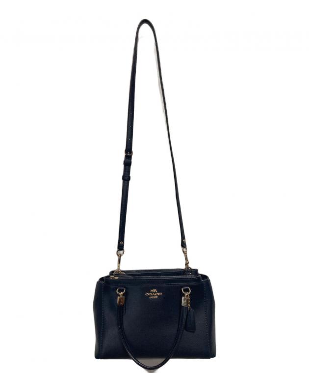 中古・古着通販】COACH (コーチ) 2WAYショルダーバッグ ネイビー