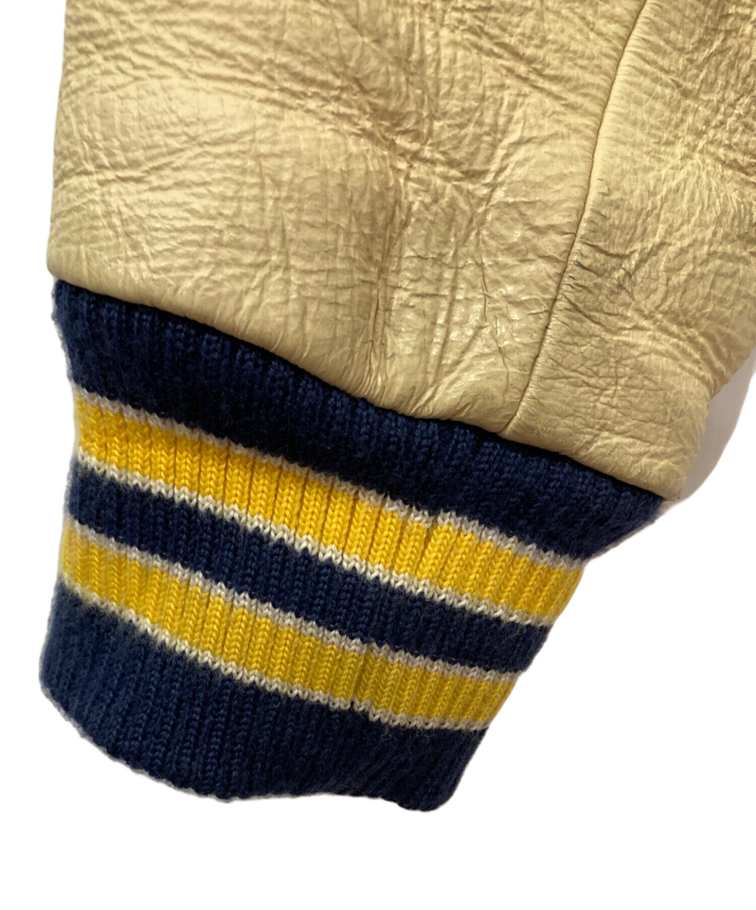 中古・古着通販】Champion (チャンピオン) 袖レザースタジャン