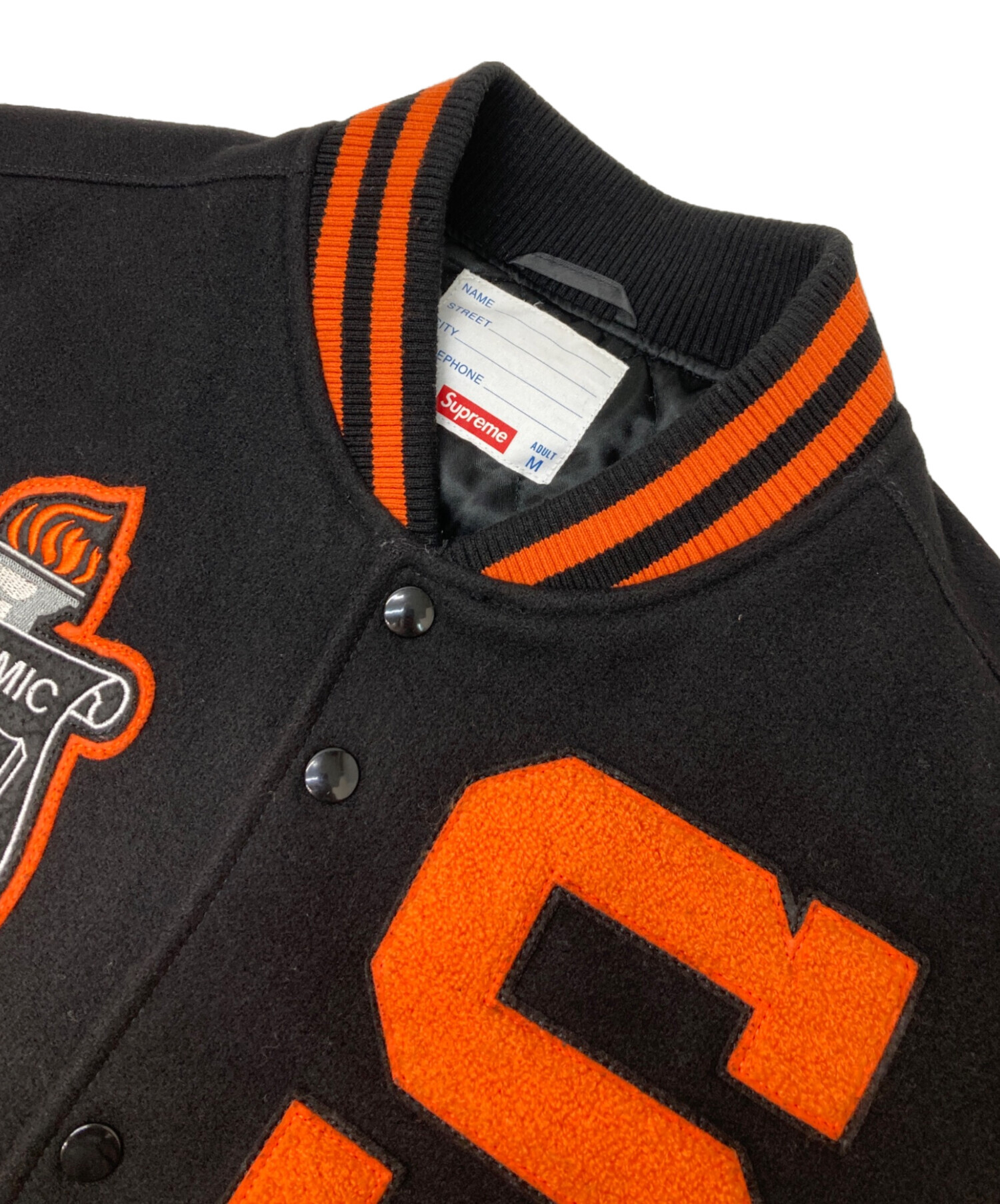 中古・古着通販】SUPREME (シュプリーム) スタジャン ブラック