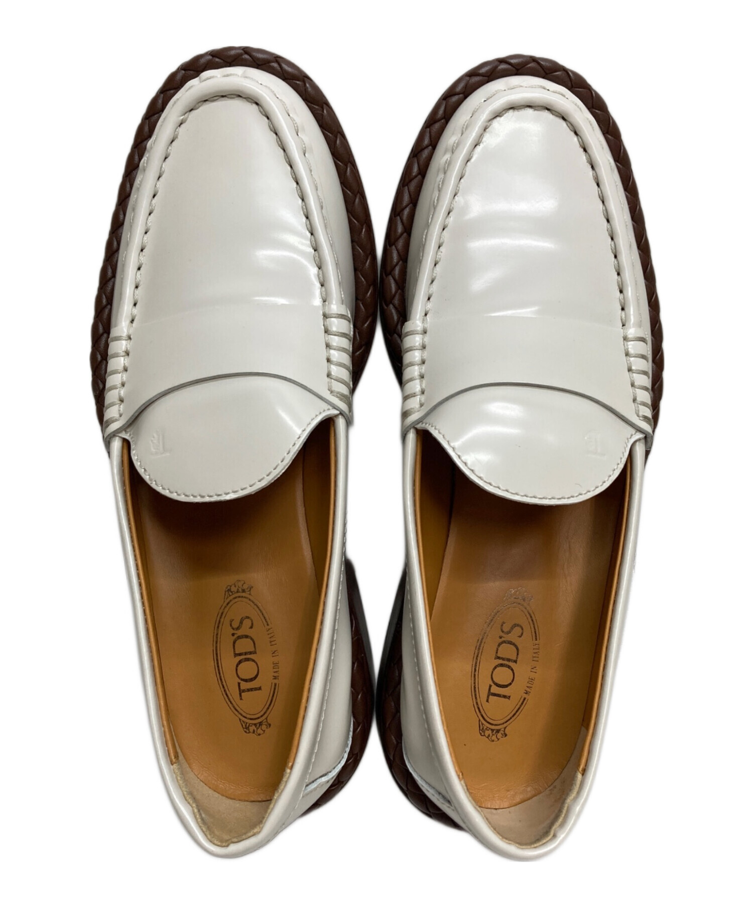 中古・古着通販】TOD'S (トッズ) ローファー ホワイト サイズ:35