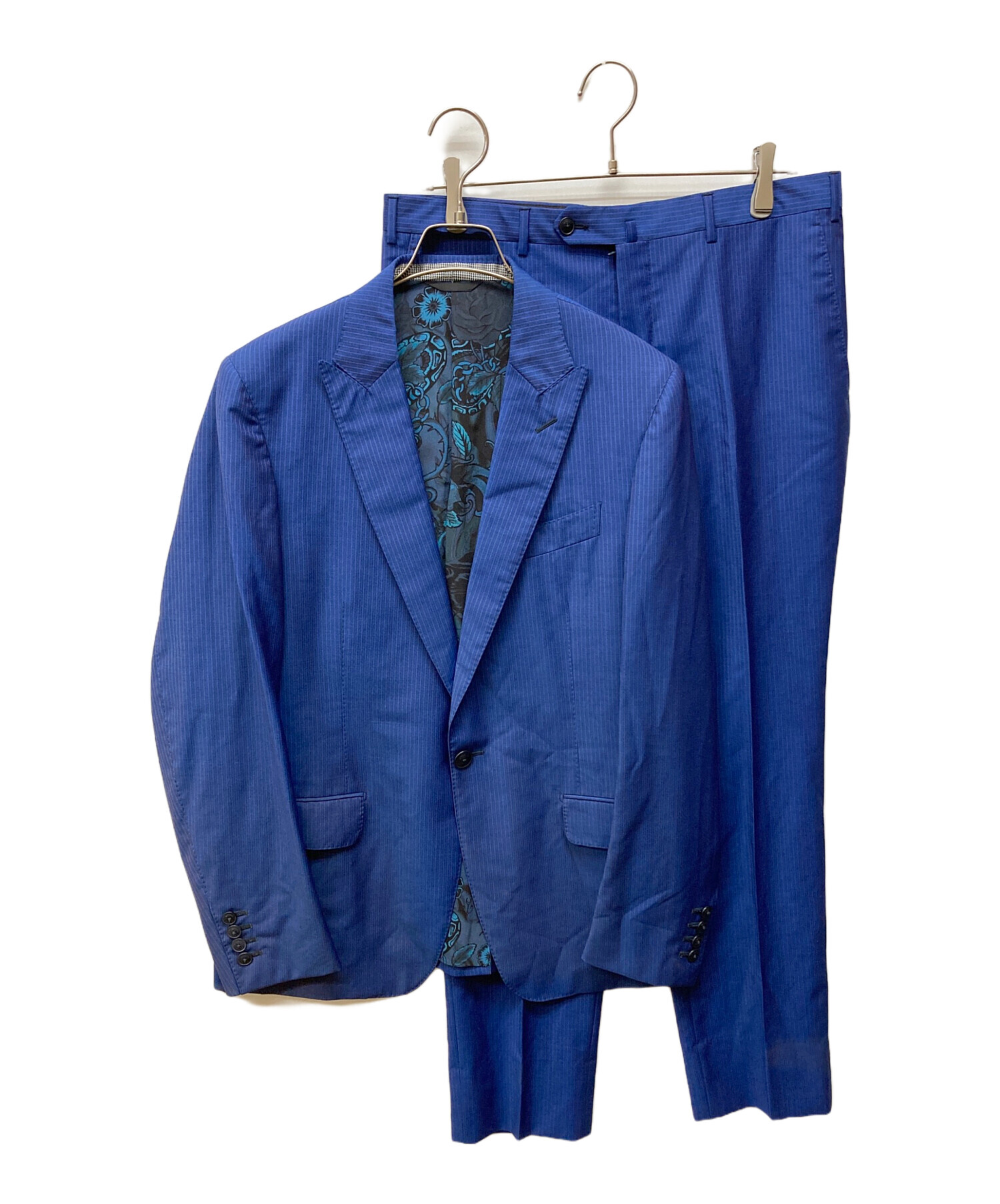 中古・古着通販】ETRO (エトロ) セットアップスーツ ブルー サイズ