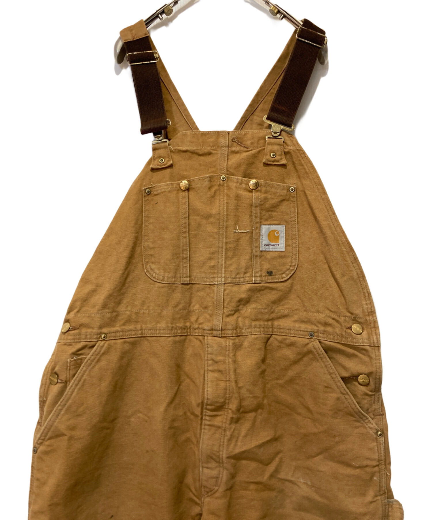 中古・古着通販】CarHartt (カーハート) オーバーオール ベージュ