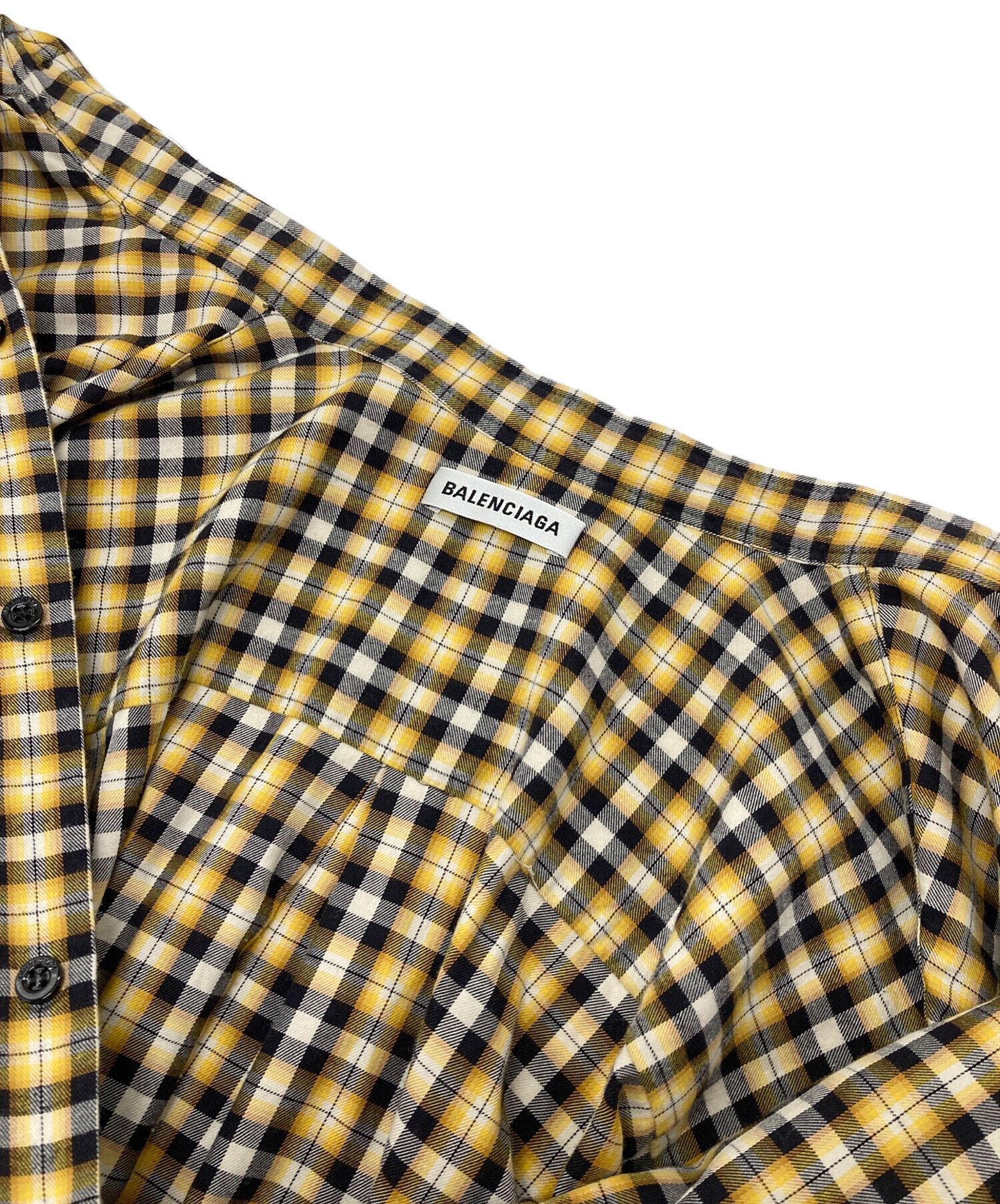 中古・古着通販】BALENCIAGA (バレンシアガ) 18SS バックロゴチェック