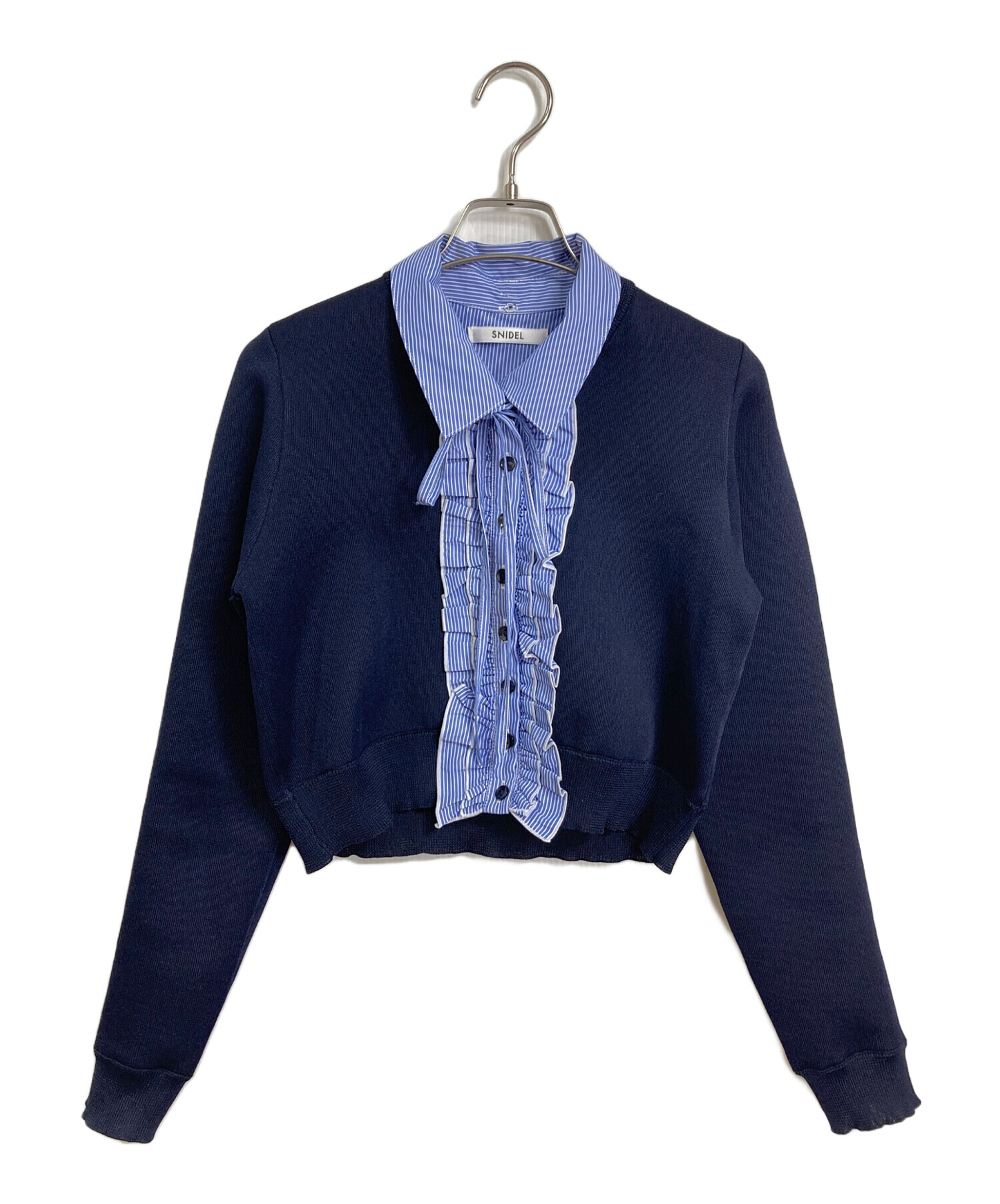 中古・古着通販】Snidel (スナイデル) 26SS フリルニットカーディガン