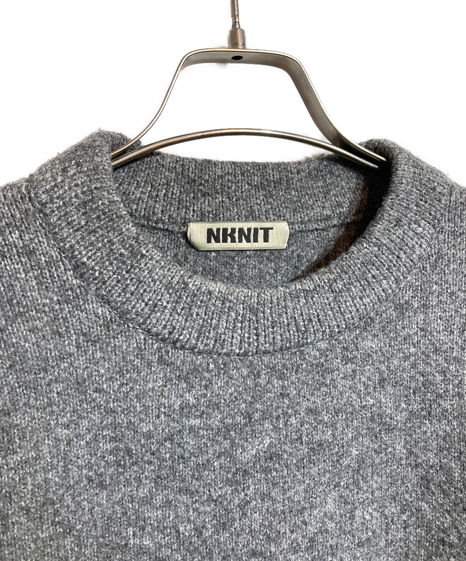 中古・古着通販】NKNIT (ンニット) ハートパターンニット グレー