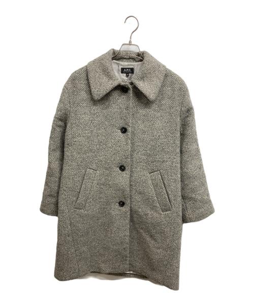 中古・古着通販】A.P.C. (アーペーセー) ツイードステンカラーコート