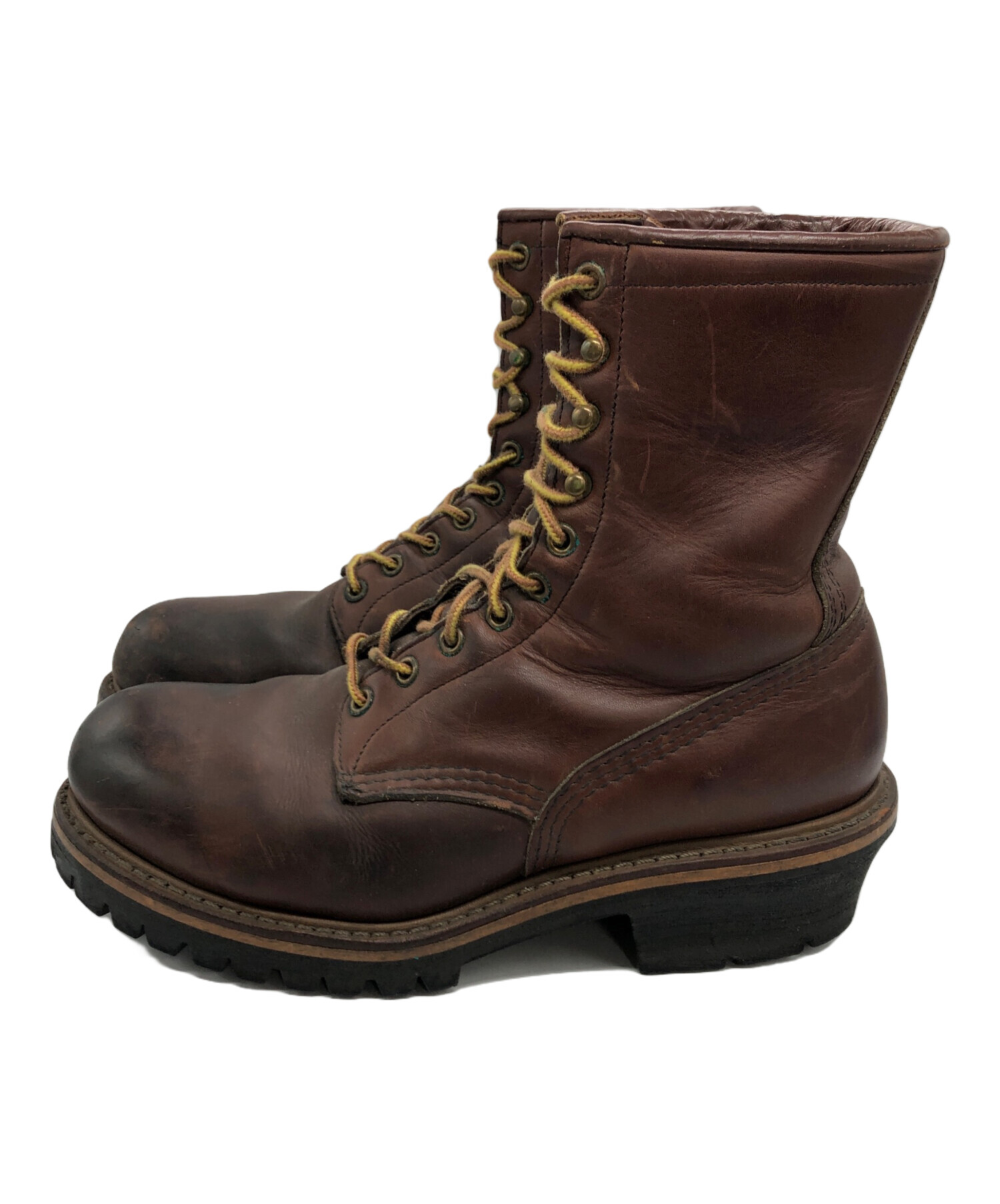 中古・古着通販】RED WING (レッドウィング) ロガーブーツ ブラウン