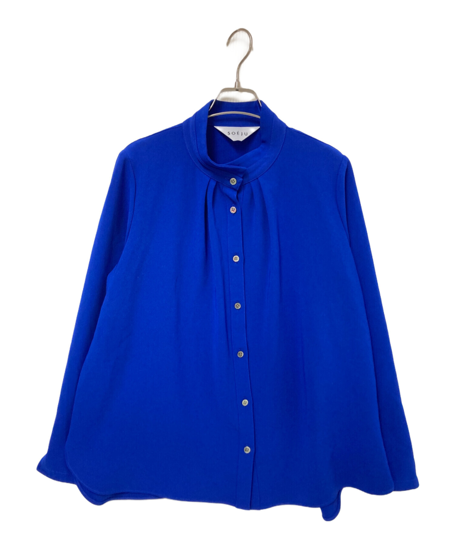 中古・古着通販】SOEJU (ソージュ) スタンドカラータックブラウス