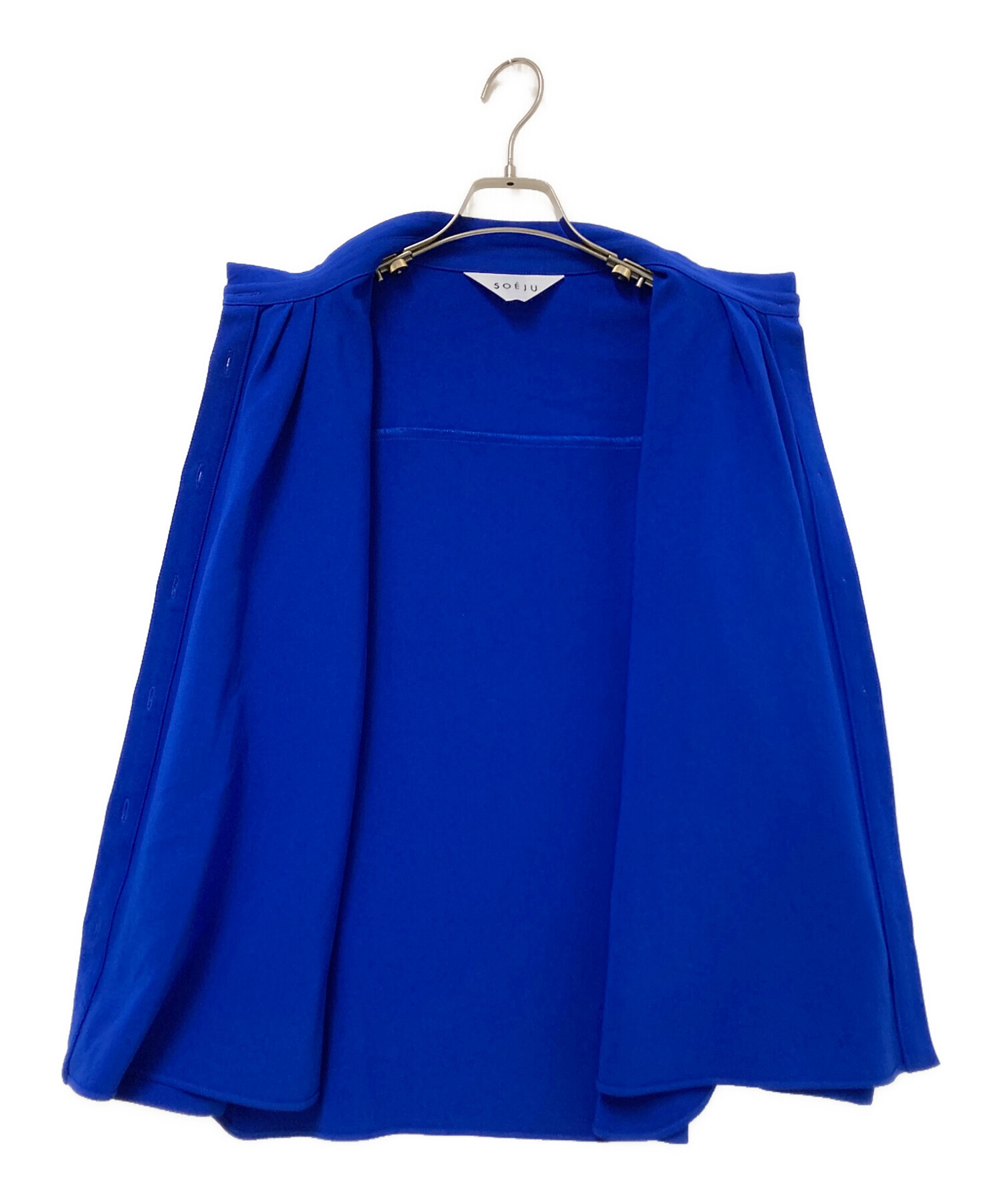 中古・古着通販】SOEJU (ソージュ) スタンドカラータックブラウス