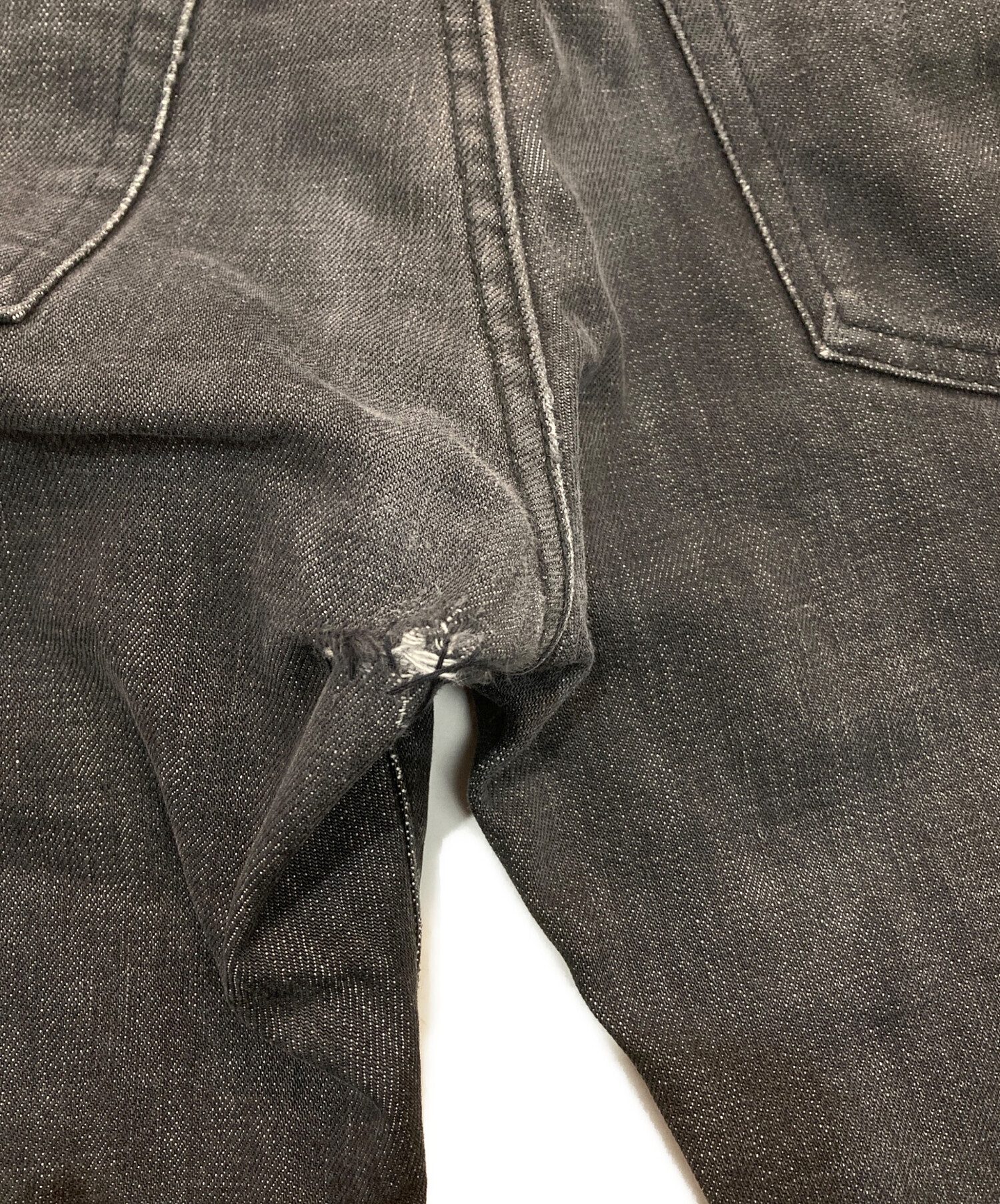 中古・古着通販】DIOR HOMME (ディオール オム) ブラックデニムパンツ