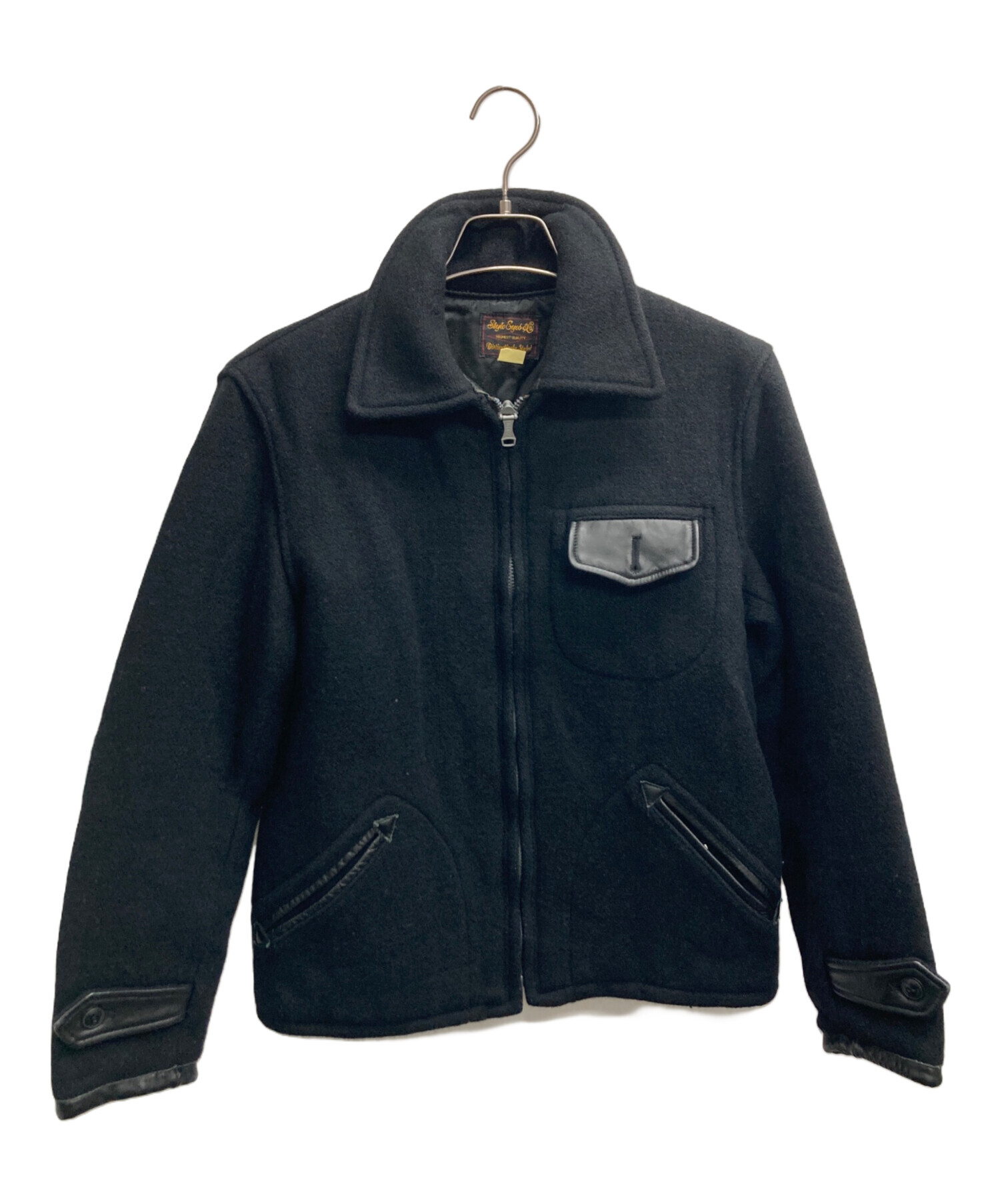 中古・古着通販】STYLE EYES (スタイルアイズ) SPORTS JACKET ブラック