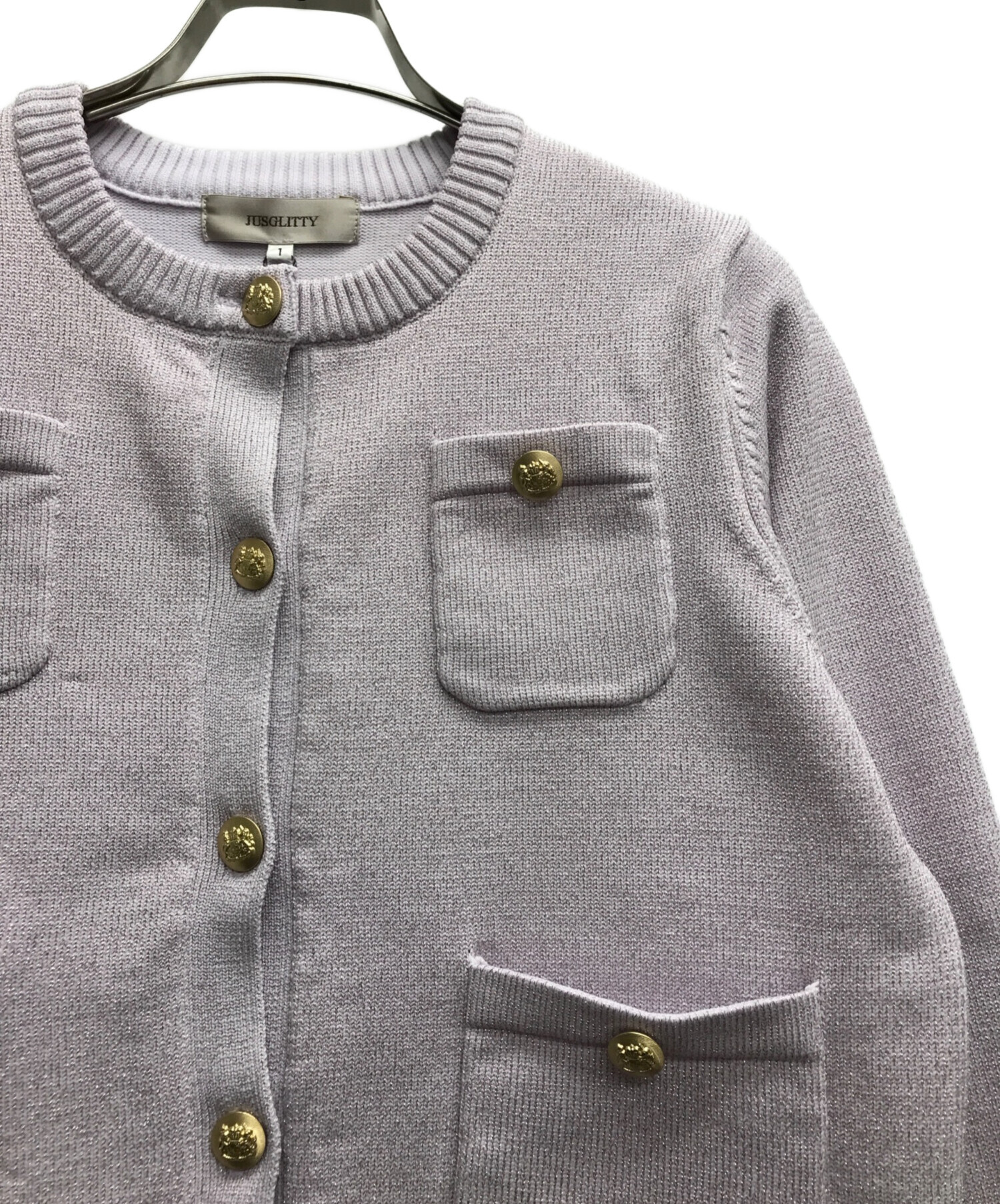 中古・古着通販】JUSGLITTY (ジャスグリッティー) キラキラニット