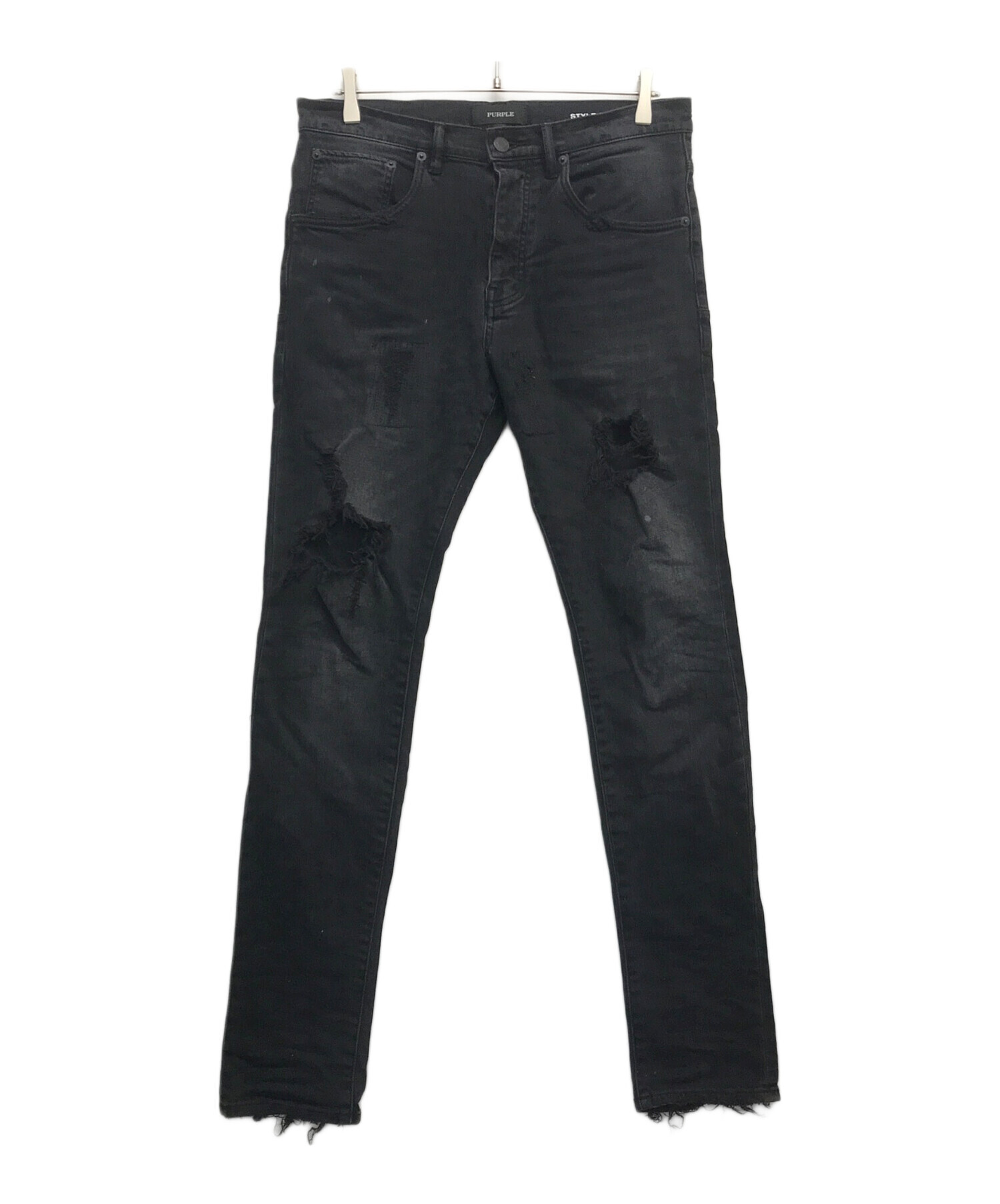 星 purple brand サイズ28 デニムパンツ ダメージ PURPLE BRAND