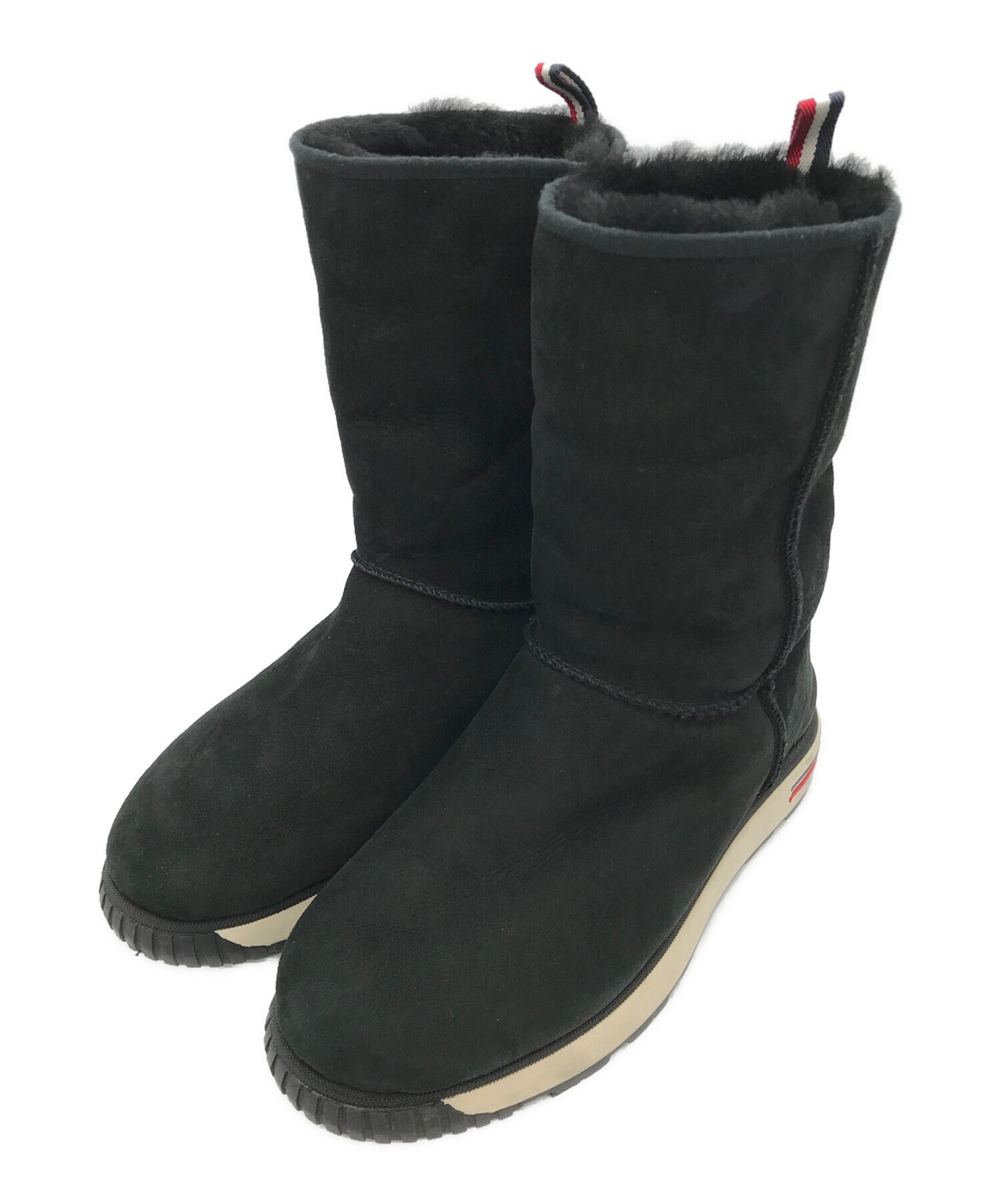 中古・古着通販】MONCLER (モンクレール) GABYムートンブーツ ブラック