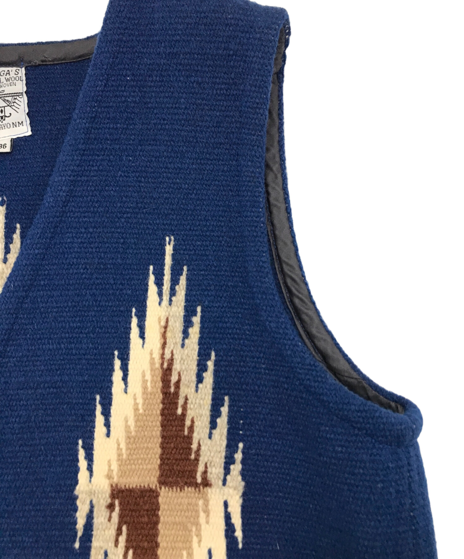 中古・古着通販】ORTEGA's (オルテガ) チマヨベスト ブルー サイズ:36