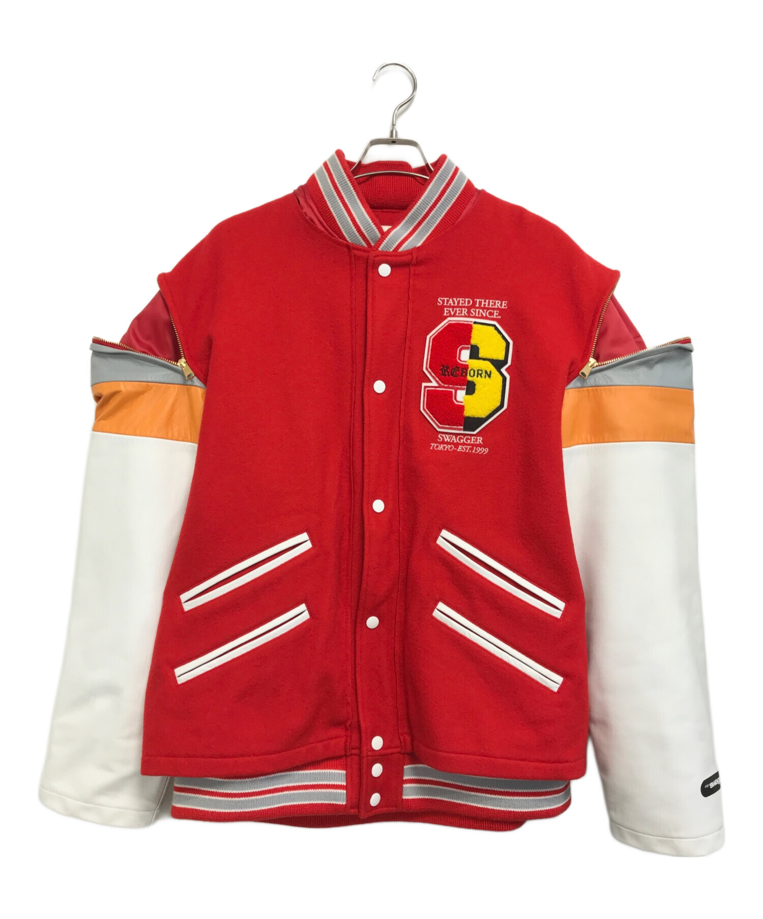 中古・古着通販】SWAGGER (スワッガー) スタジャン ブラック サイズ:XL