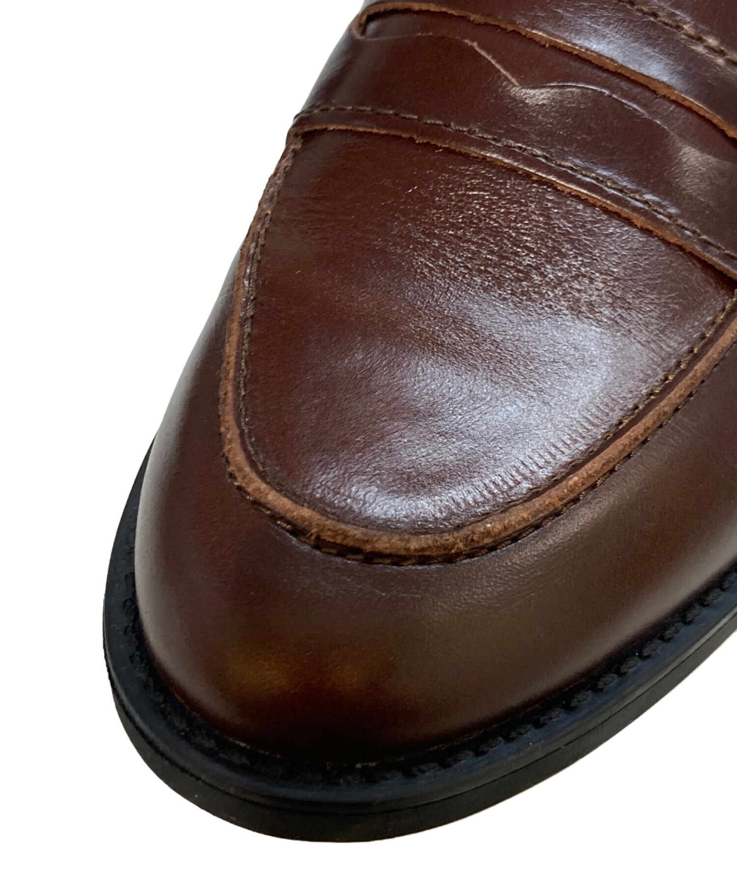 中古・古着通販】ENESS (エネス) コインローファー ブラウン サイズ:39