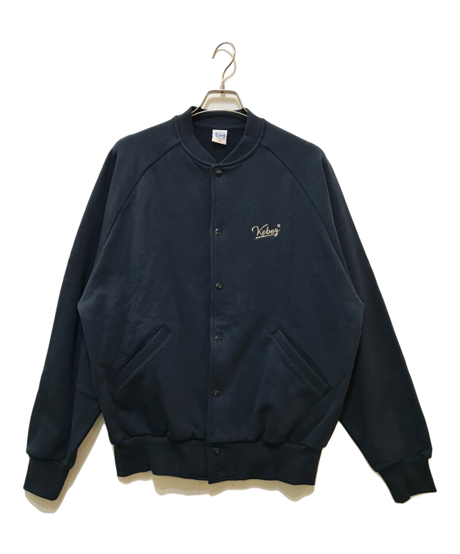 中古・古着通販】KEBOZ (ケボズ) スタジャン ネイビー サイズ:LARGE