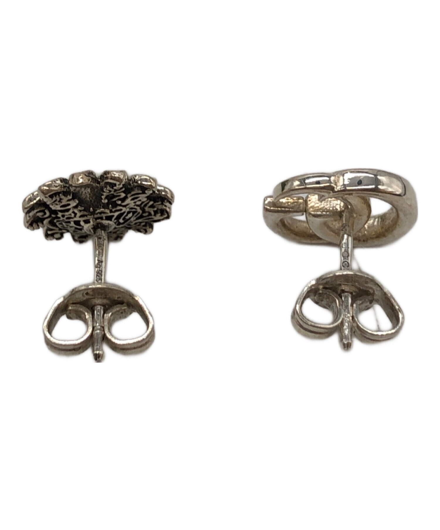 中古・古着通販】GUCCI (グッチ) ダブルG フラワー スタッズ ピアス