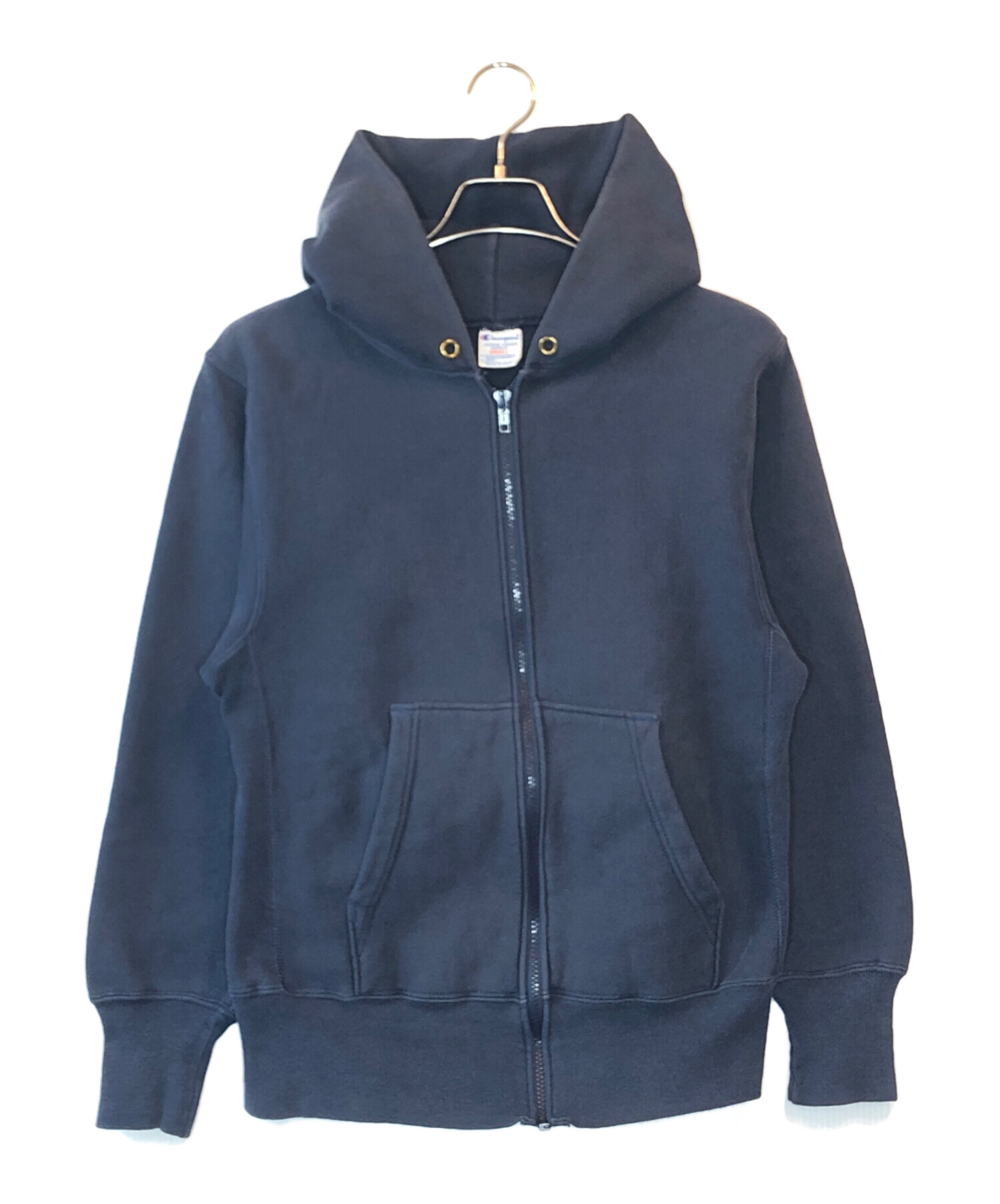 中古・古着通販】Champion (チャンピオン) ジップパーカー ネイビー