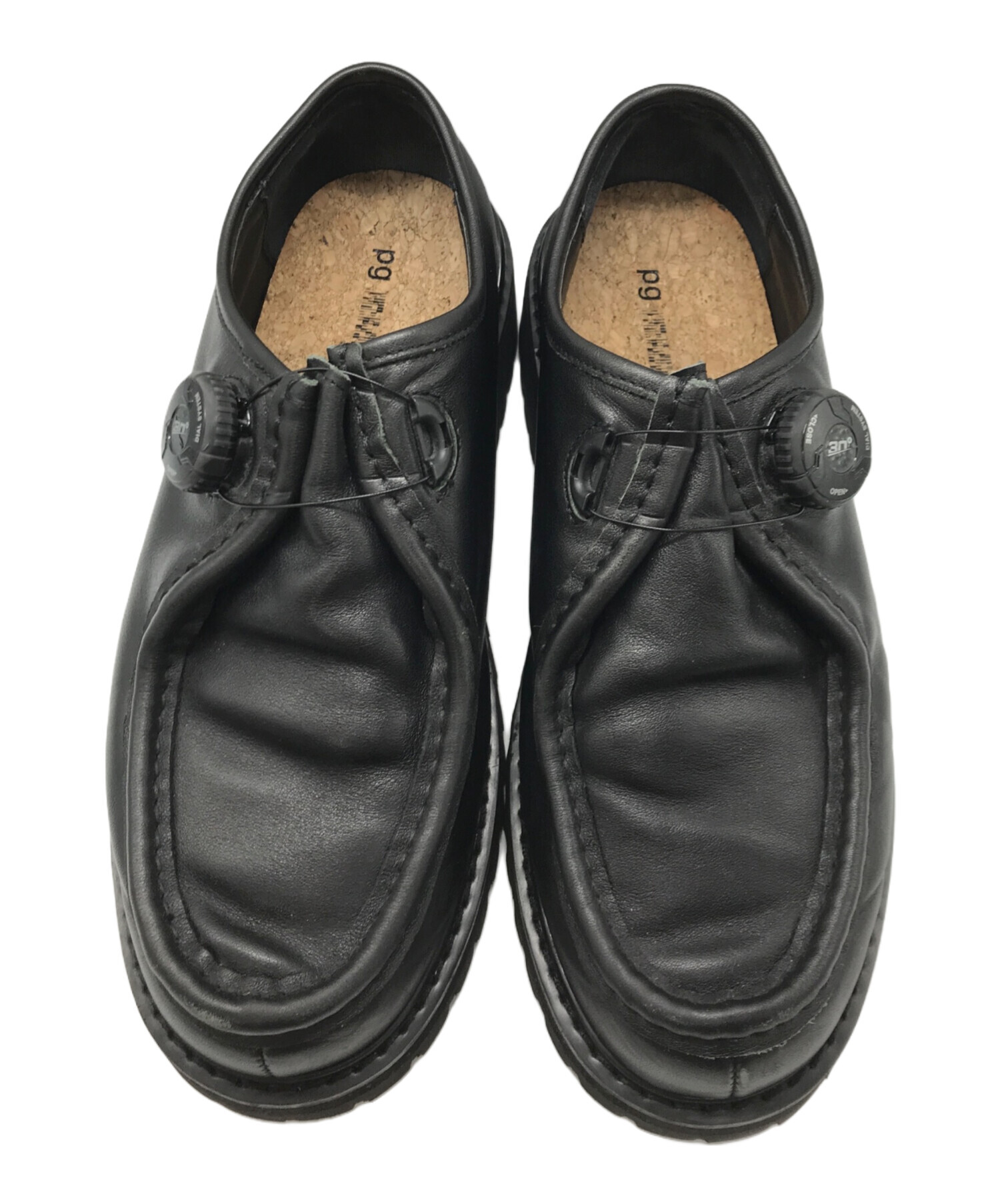 PG×StevenAlan KNOCK BLACK LEATHER 41サイズ PG × Steven Alan KNOCK