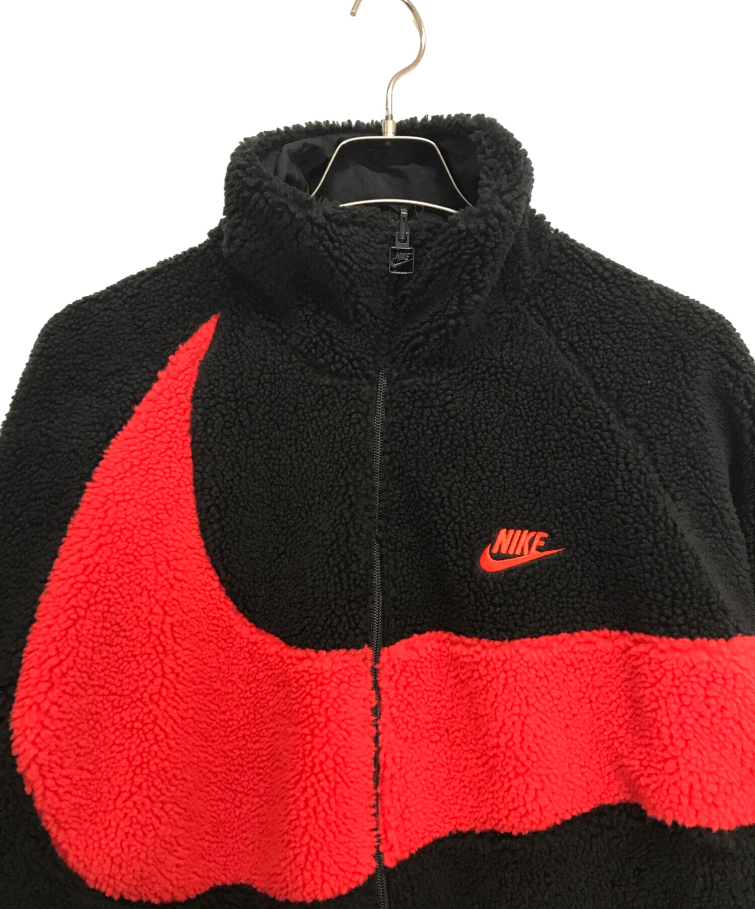 中古・古着通販】NIKE (ナイキ) リバーシブルボアジャケット ブラック